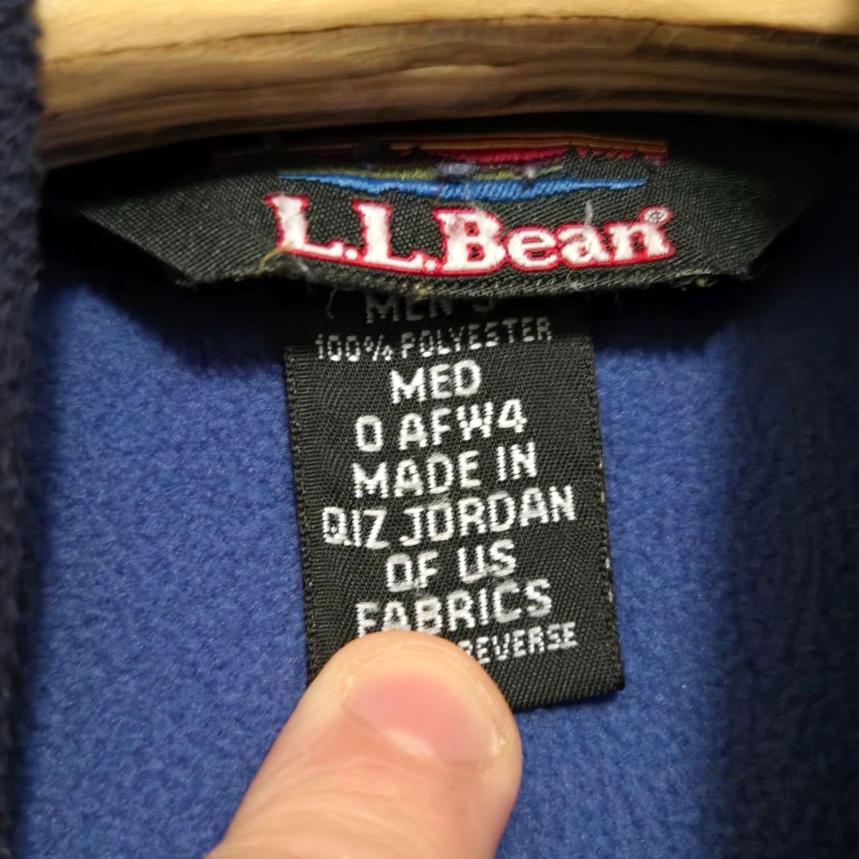 Vintage LL Bean Mens Jacket Medium Blue Polartec Fleece Full Zip Pockets Sweatshirt M Mens Boys Girls Size US M / EU 48-50 / 2 - 2 Thumbnail