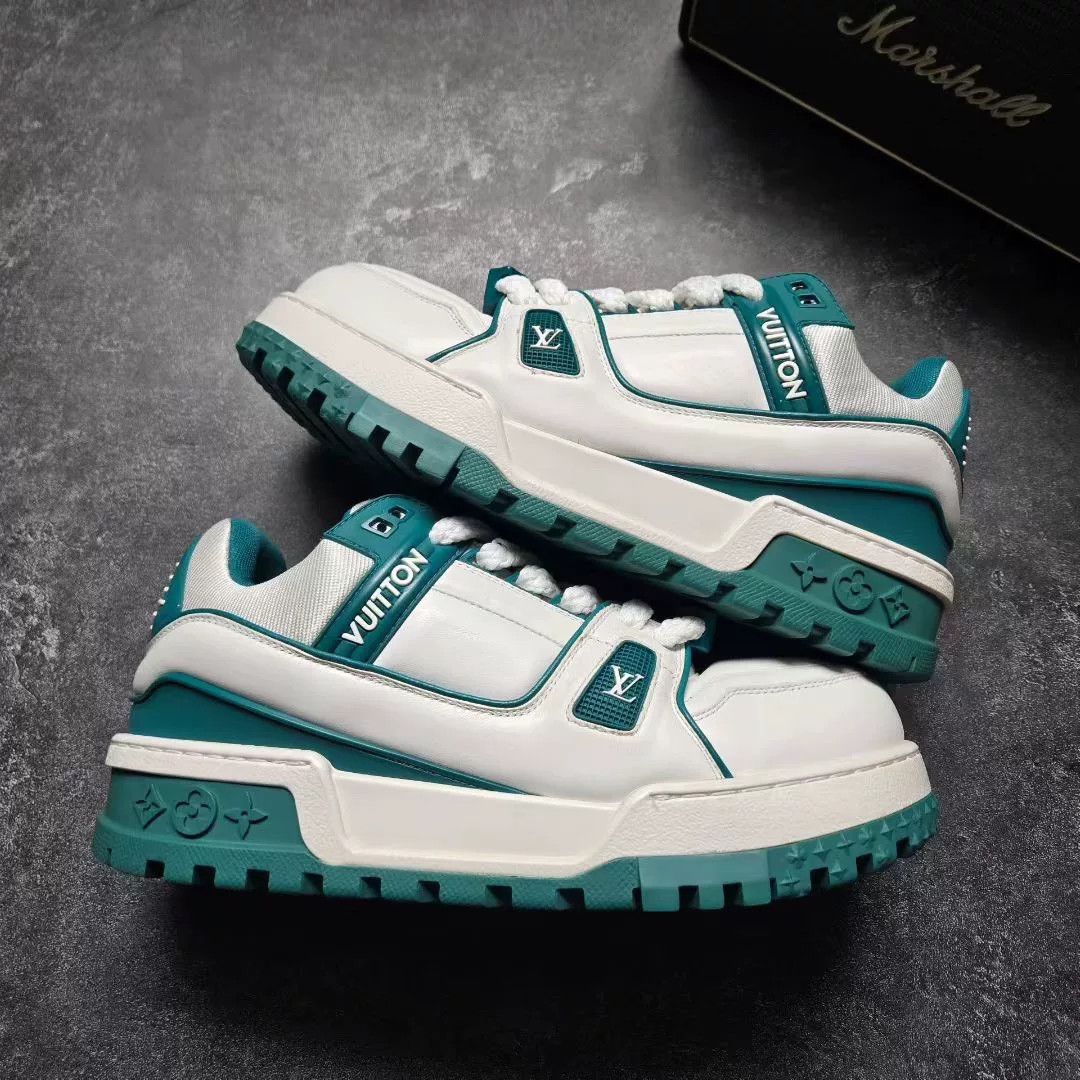 Louis Vuitton Louis Vuitton Training Green Lowtop Sneakers 41 Men Size US 8.5 / EU 41-42 - 1 Thumbnail
