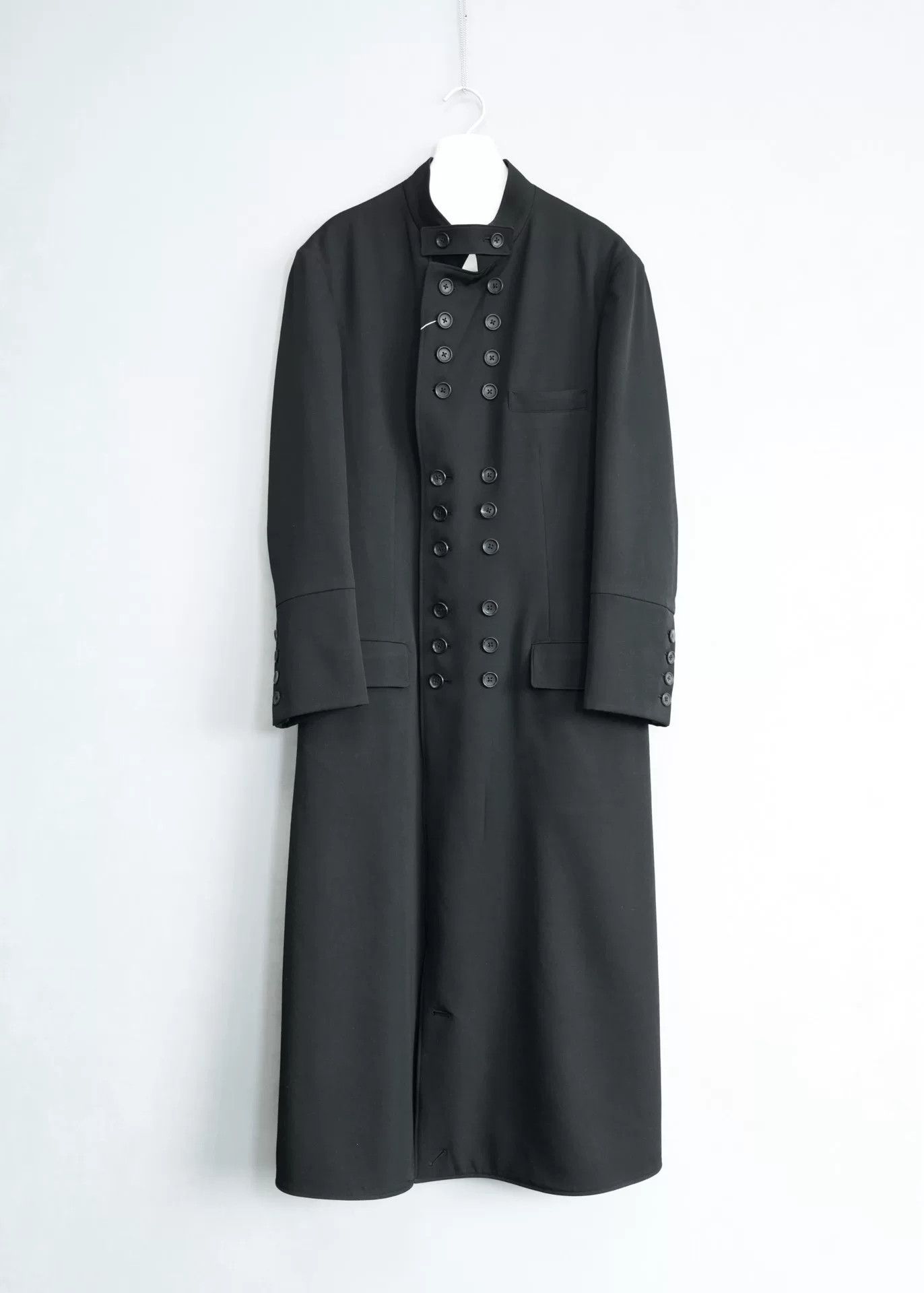 Yohji Yamamoto Yohji Yamamoto Double-Breasted Wool Coat Size M / US 6-8 / IT 42-44 - 1 Thumbnail