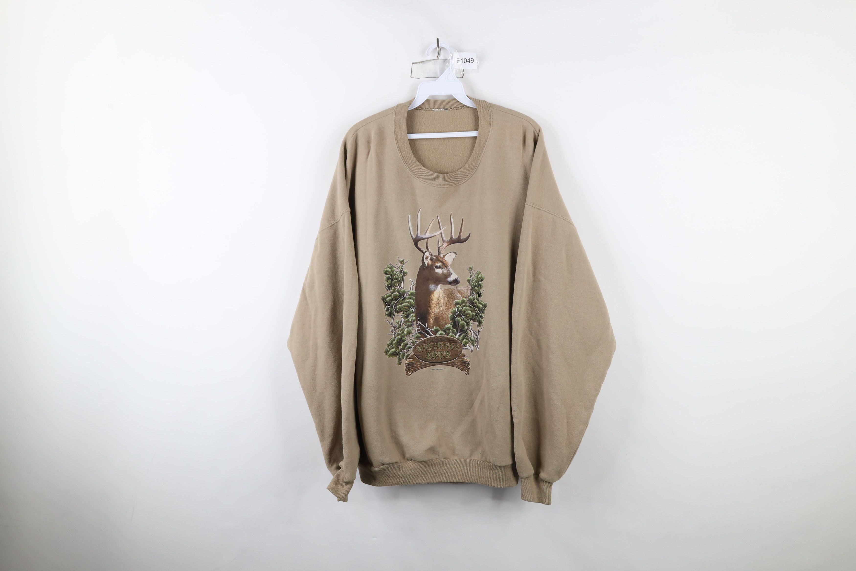 Vintage Vintage 90s Streetwear Whitetail Buck Crewneck Sweatshirt Size US XXL / EU 58 / 5 - 1 Thumbnail