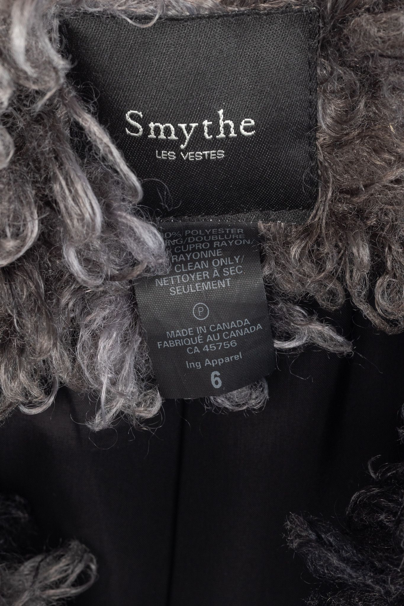 SMYTHE Smythe Chubby Grey Melange Faux Fur Jacket Size M / US 6-8 / IT 42-44 - 7 Thumbnail