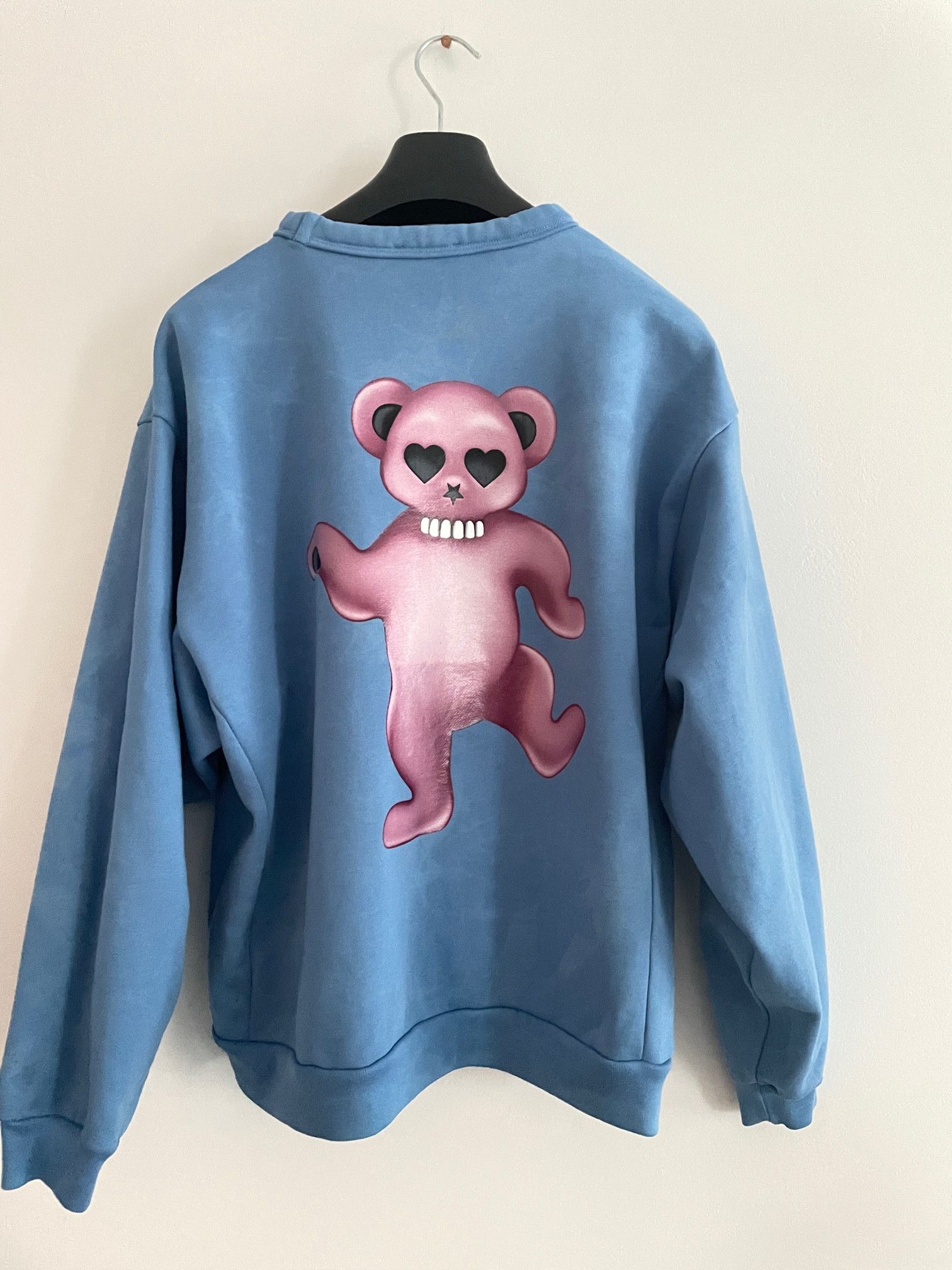 Acne Studios Acne Fint Bear cotton blue sweatshirt sweater sky bleach S Size US S / EU 44-46 / 1 - 3 Thumbnail