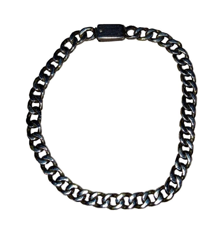 Handmade Mexican Sterling Hand Made Chain Bracelet Size ONE SIZE - 1 Thumbnail