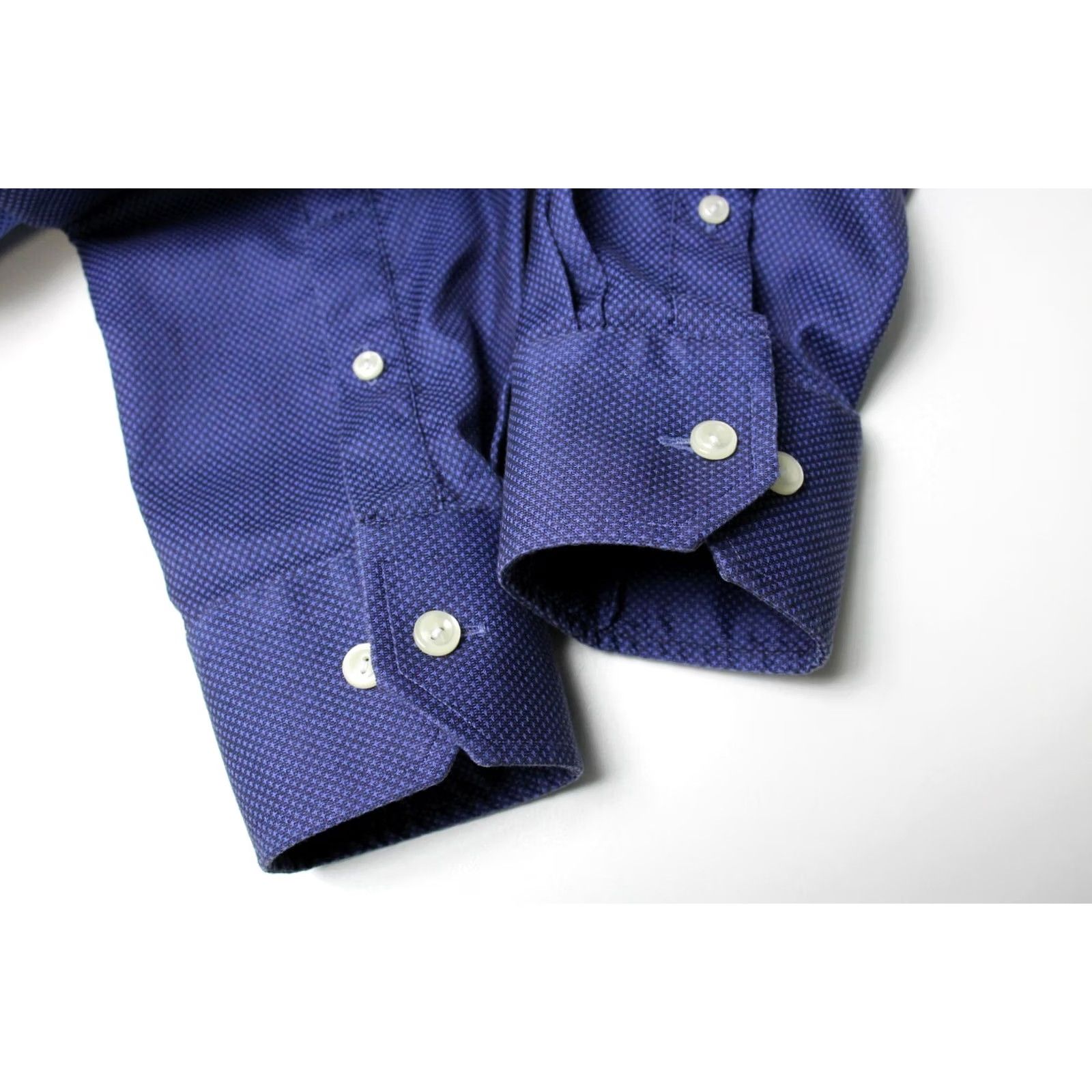 Eton Eton Contemporary Formal Shirt Mens MEDIUM Cutaway Collar Patterned Blue Shirt Size 40R - 6 Thumbnail