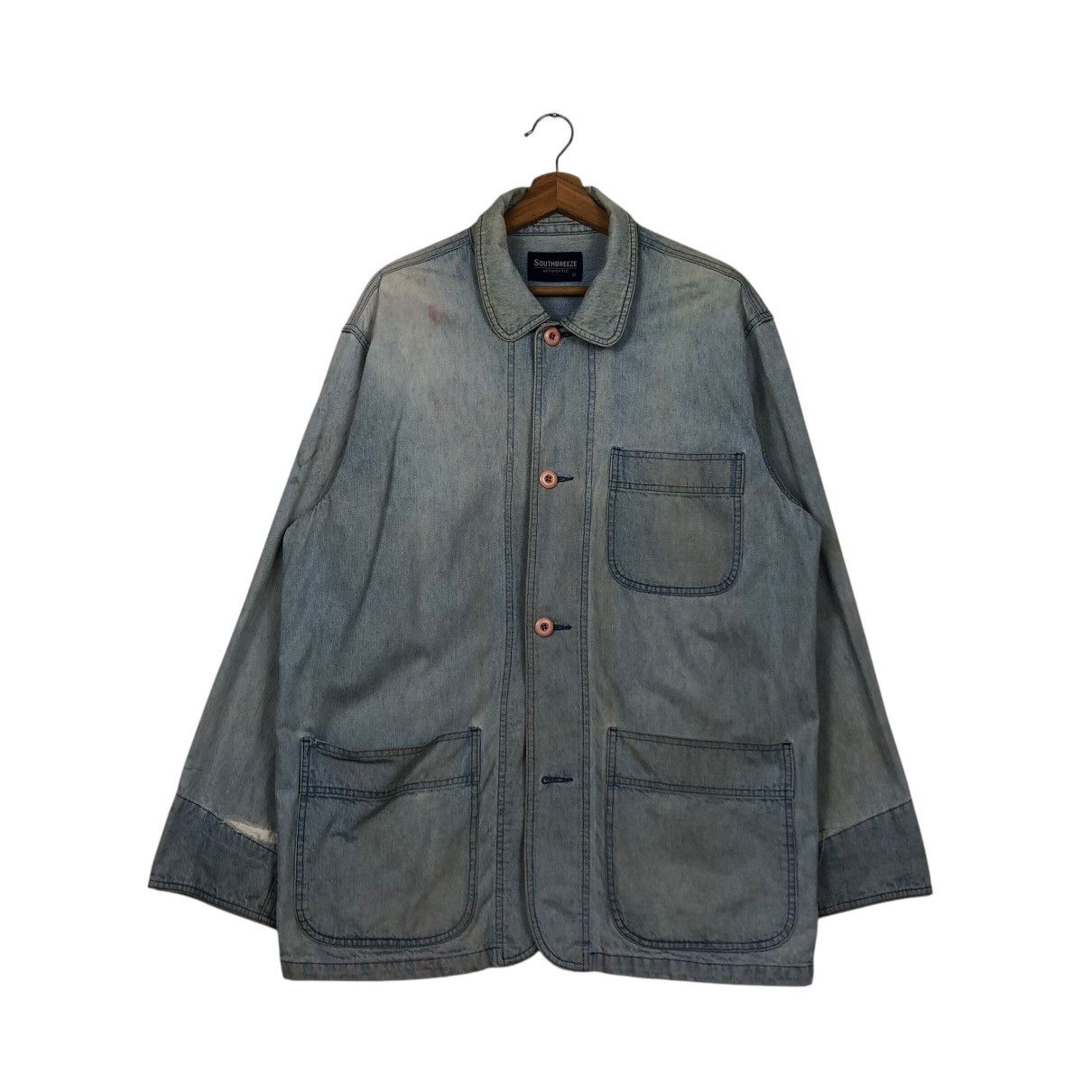 Japanese Brand 📌Vintage Chore Worker Jacket Southbreeze Issey Miyake Size US L / EU 52-54 / 3 - 2 Thumbnail