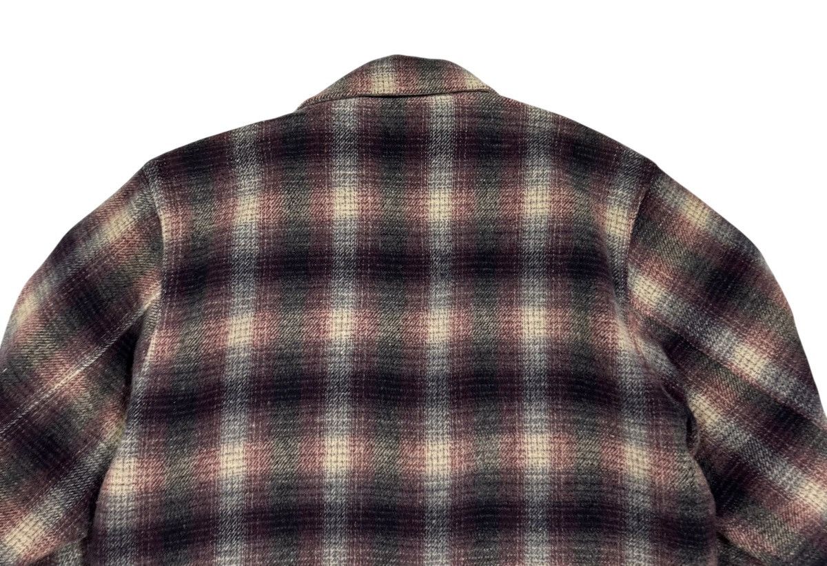 If Six Was Nine Vtg🔥80’s Bobson Workwear Shadow Plaid Wool Jacket Size US M / EU 48-50 / 2 - 8 Thumbnail