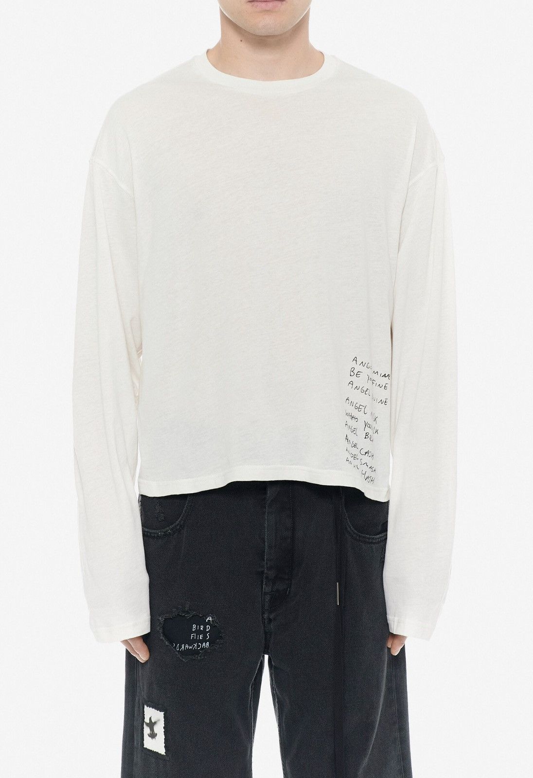 Ann Demeulemeester Last Ann Demeulemeester Emil “Bike” Print Long T-Shirt Size US XL / EU 56 / 4 - 2 Thumbnail