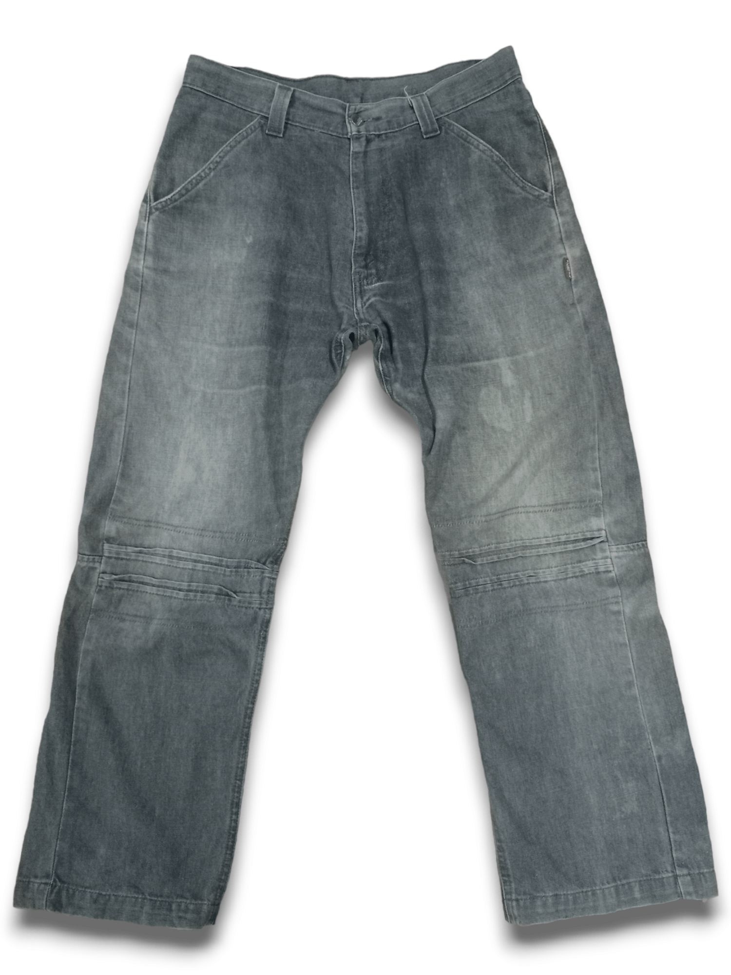 image of Avant Garde x Distressed Denim Vintage 90's Levis Silvertab Faded Baggy Jeans 31X28 in Blue Grey