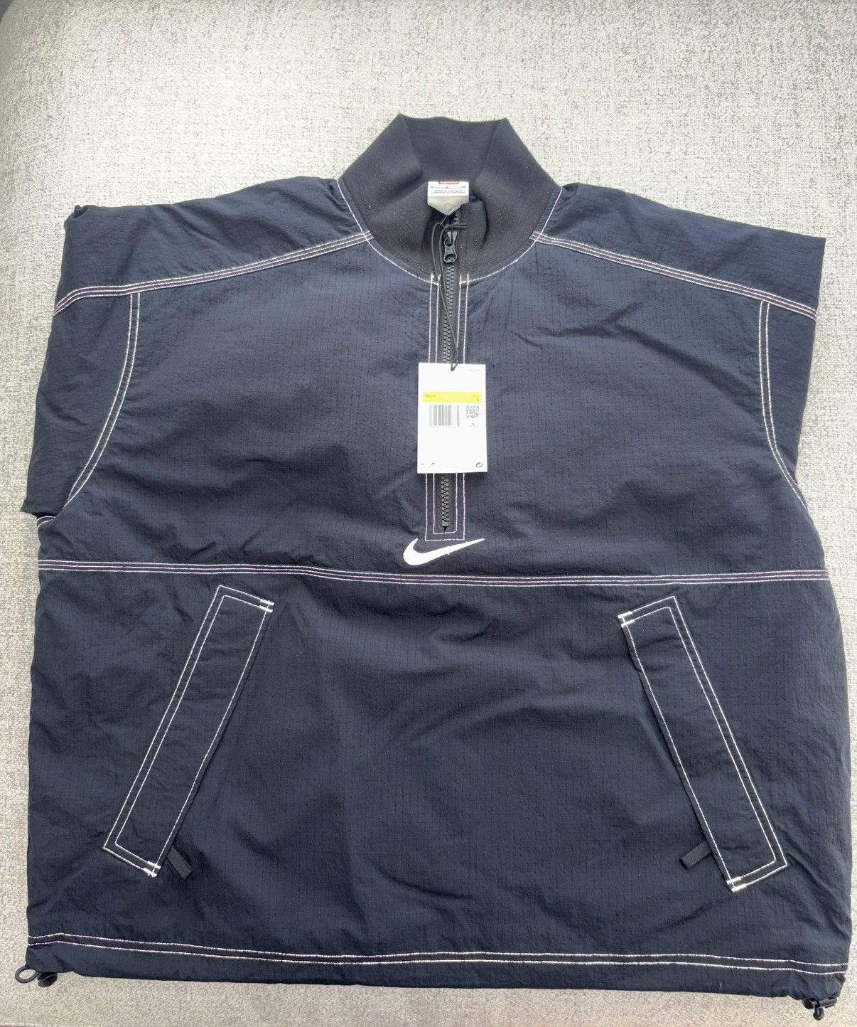 Supreme Supreme x Nike Ripstop Pullover “Black” Size US S / EU 44-46 / 1 - 5 Thumbnail