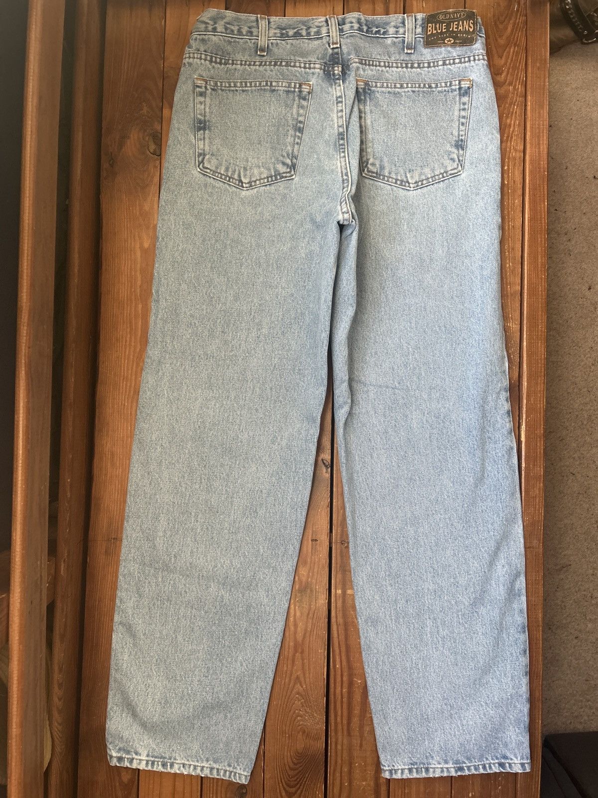 Old Navy × Vintage Vintage 90s Y2K Old Navy Baggy Blue Jeans Size US 32 / EU 48 - 3 Thumbnail