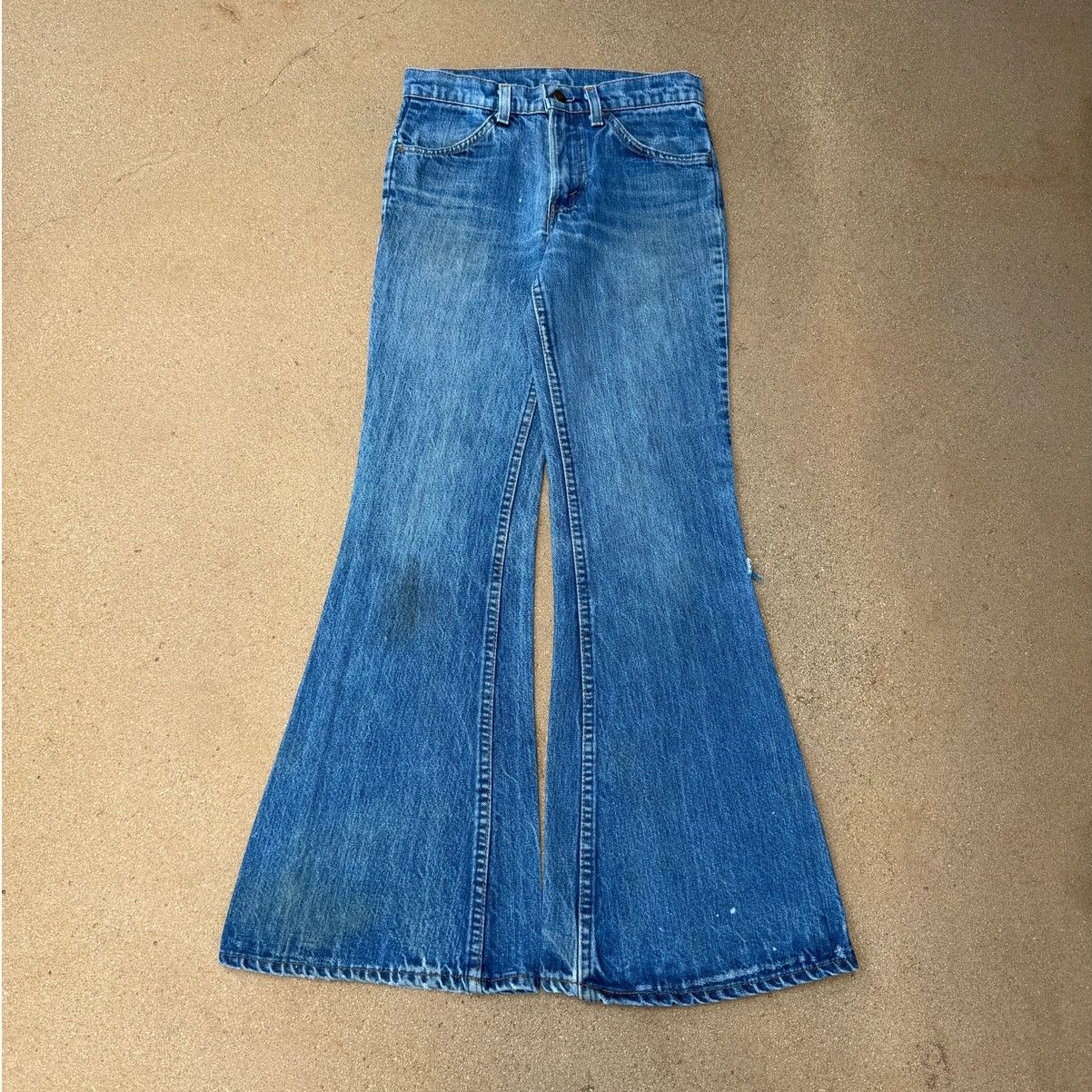 Levi's Vtg 80's Levi's 684 Orange Tab Bellbottom Flare Jeans 27x30 Size 27" / US 4 / IT 40 - 1 Thumbnail