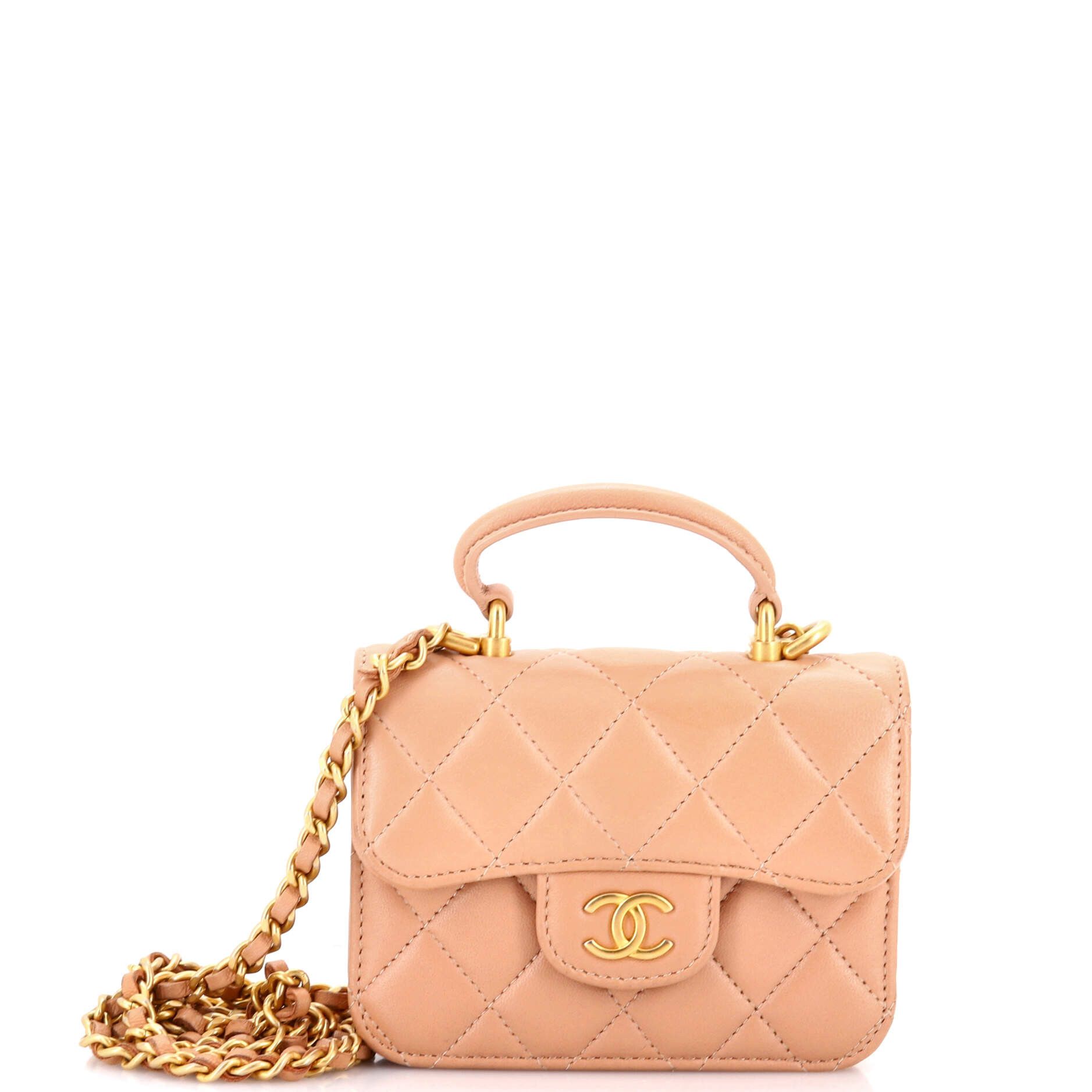 Chanel Top Handle Flap Coin Purse with Chain Size ONE SIZE - 1 Thumbnail