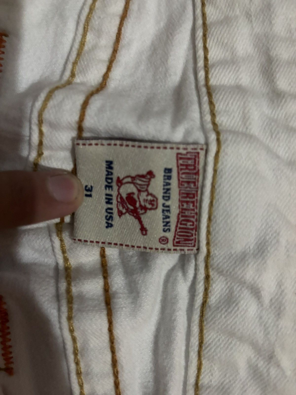 True Religion True religion white denim jeans Size US 31 - 2 Thumbnail