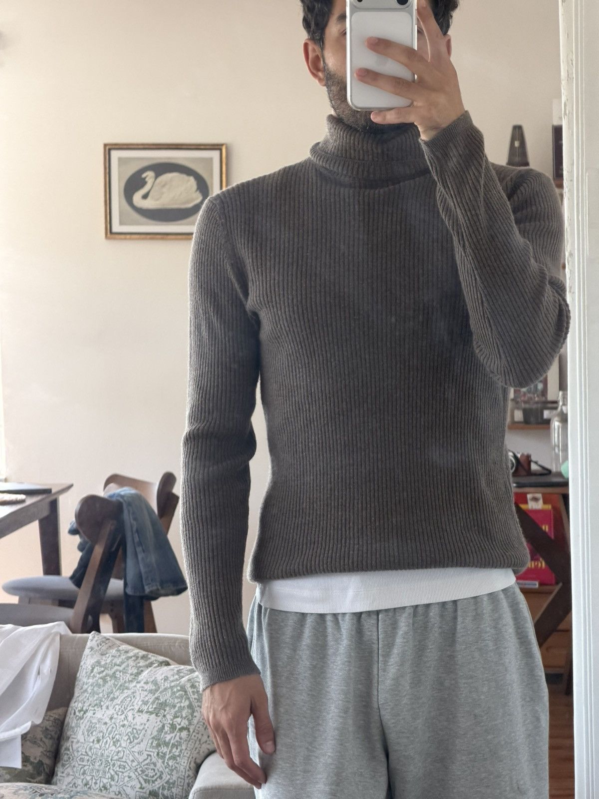 Theory Theory Ribbed Turtleneck Sweater Size US M / EU 48-50 / 2 - 1 Thumbnail