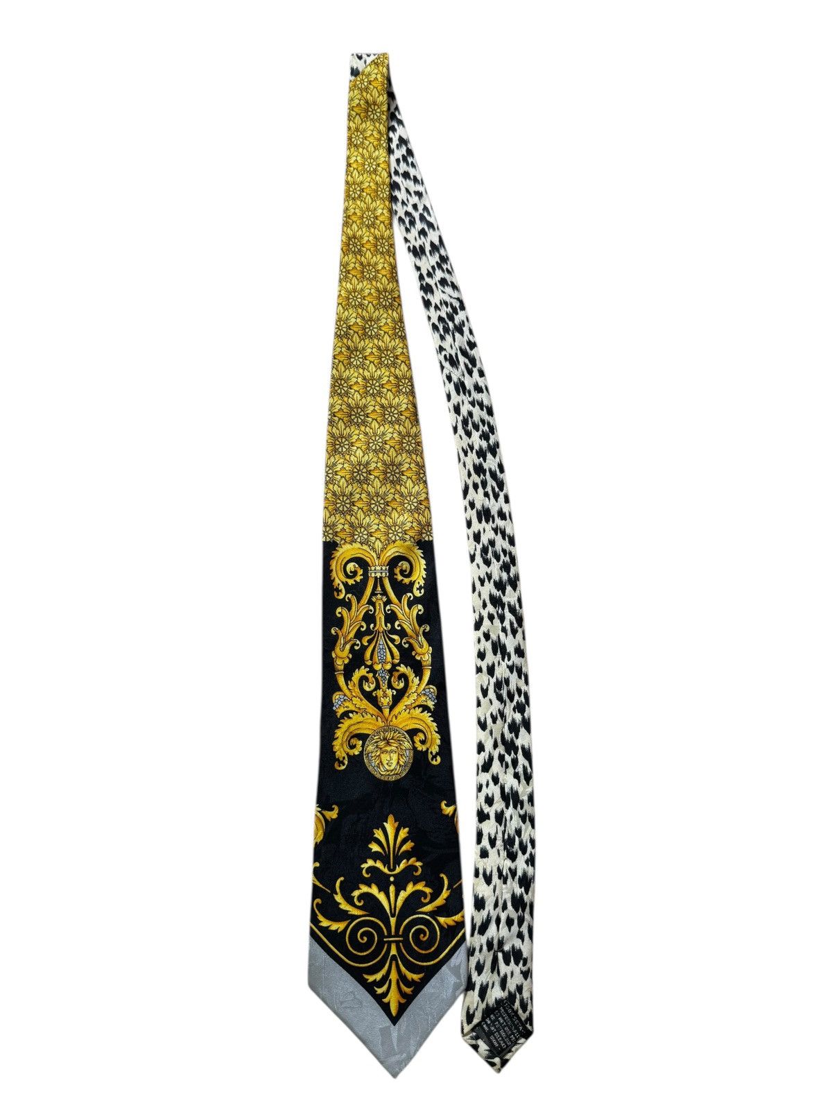 Gianni Versace vintage silk tie baroque Medusa
