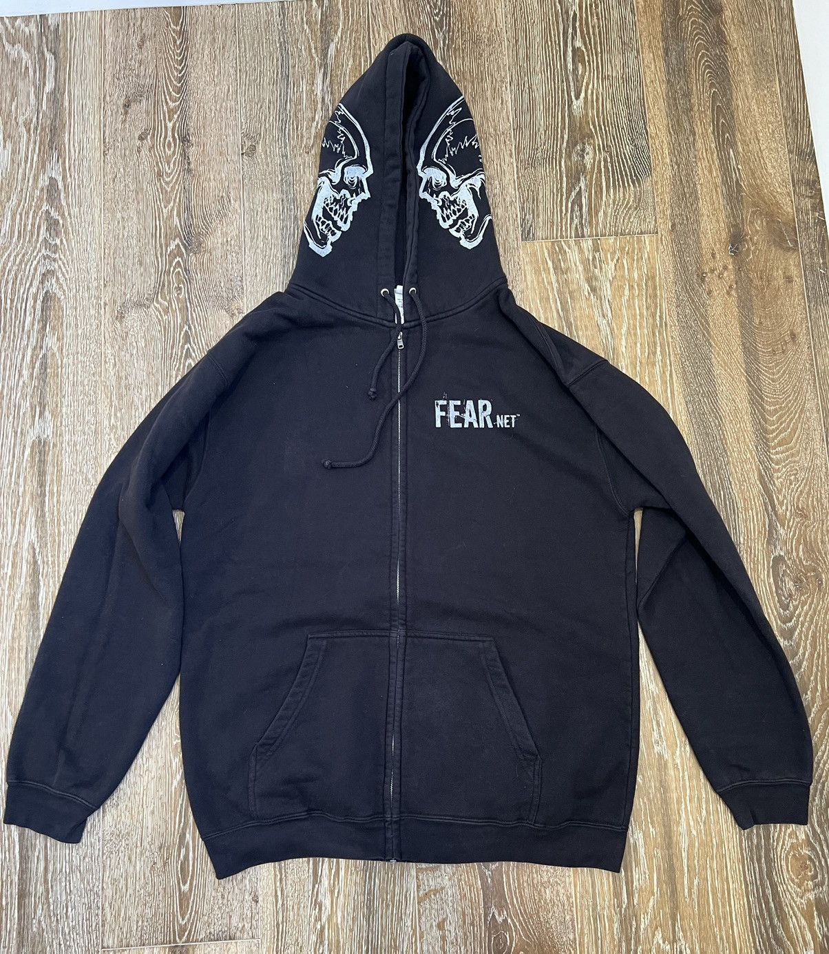 Alstyle Vintage y2k fear net tv show channel promo zipup hoodie Size US L / EU 52-54 / 3 - 1 Thumbnail