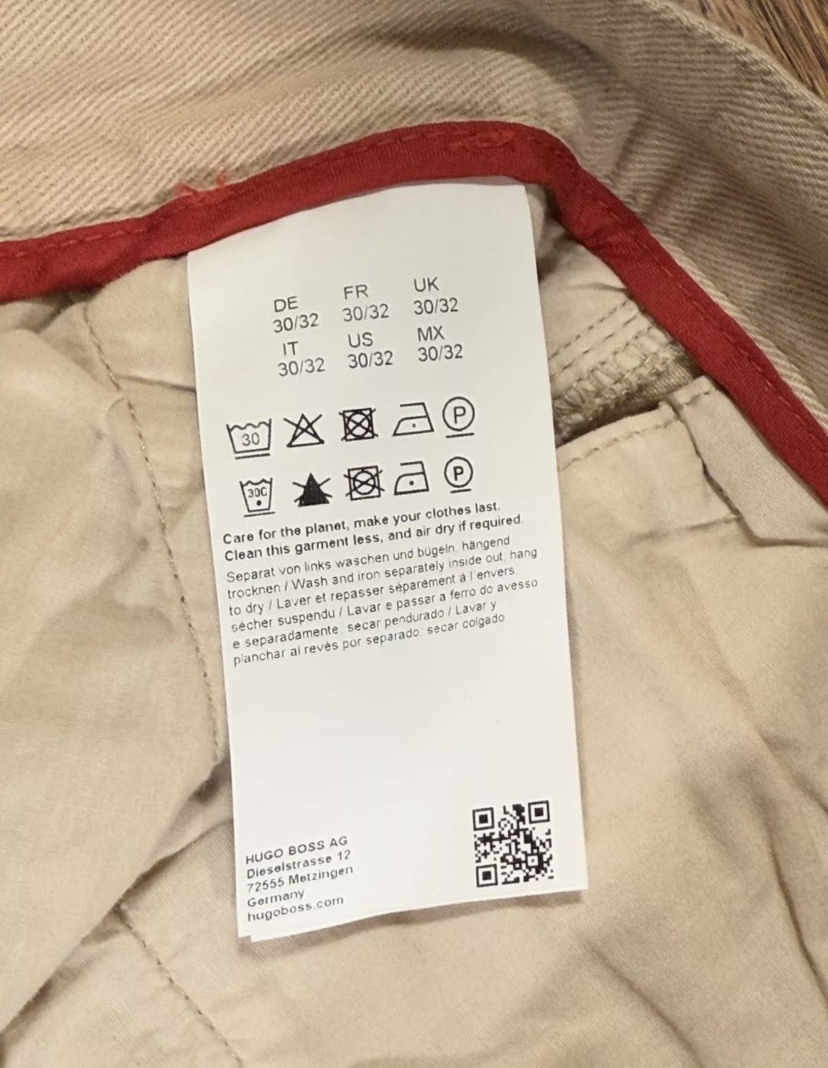 Hugo Boss Hugo Boss Khaki Pants Beige Men’s Size 30x32 NWT Size US 30 / EU 46 - 7 Thumbnail