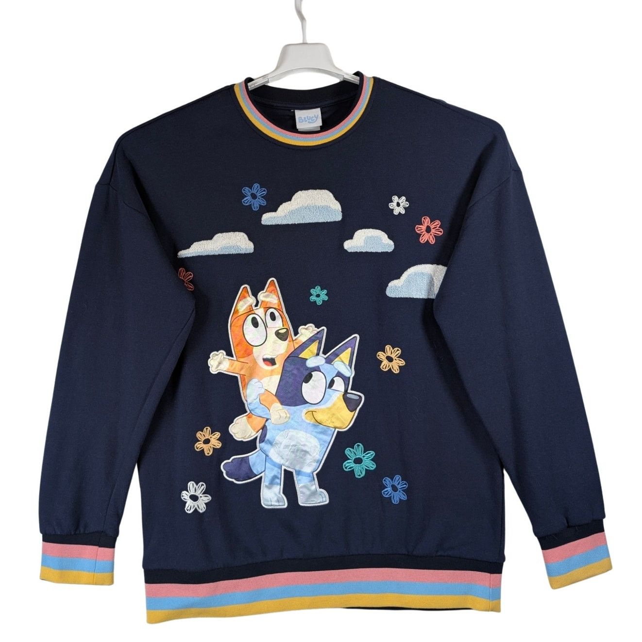 Unknown London Box Lunch Bluey Bingo & Bluey Floral Cloud Crewneck Sweater Size M / US 6-8 / IT 42-44 - 1 Thumbnail