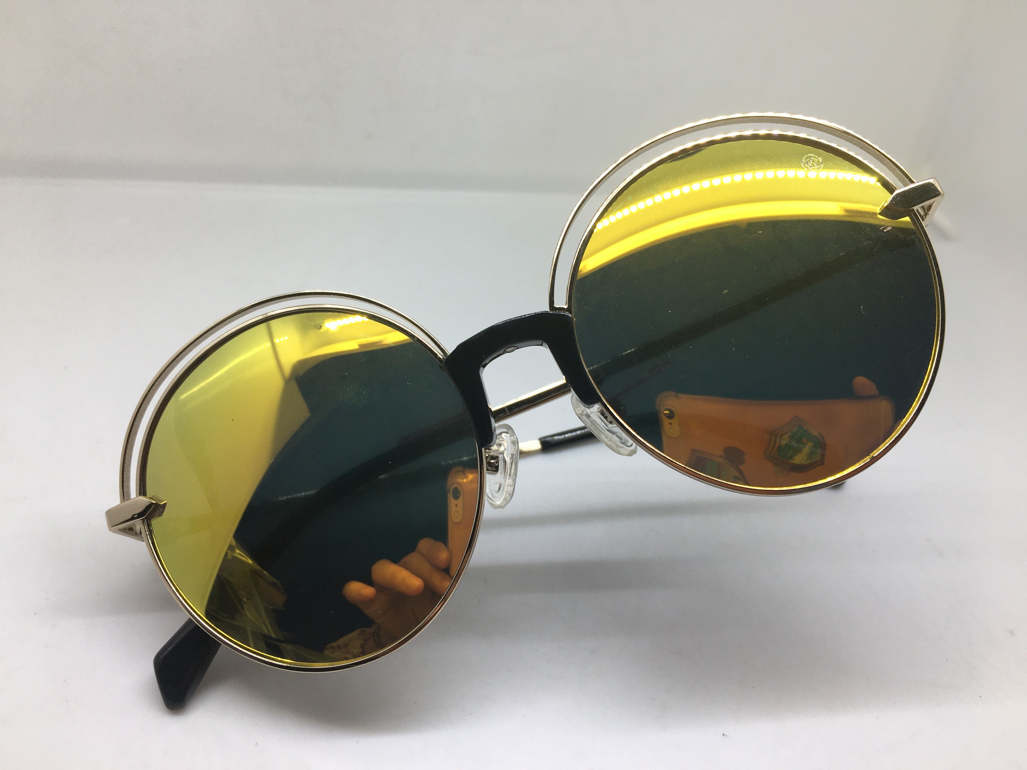 Other Gold Round Sunglasses Frame BUDDY HOLLY Size ONE SIZE - 5 Thumbnail