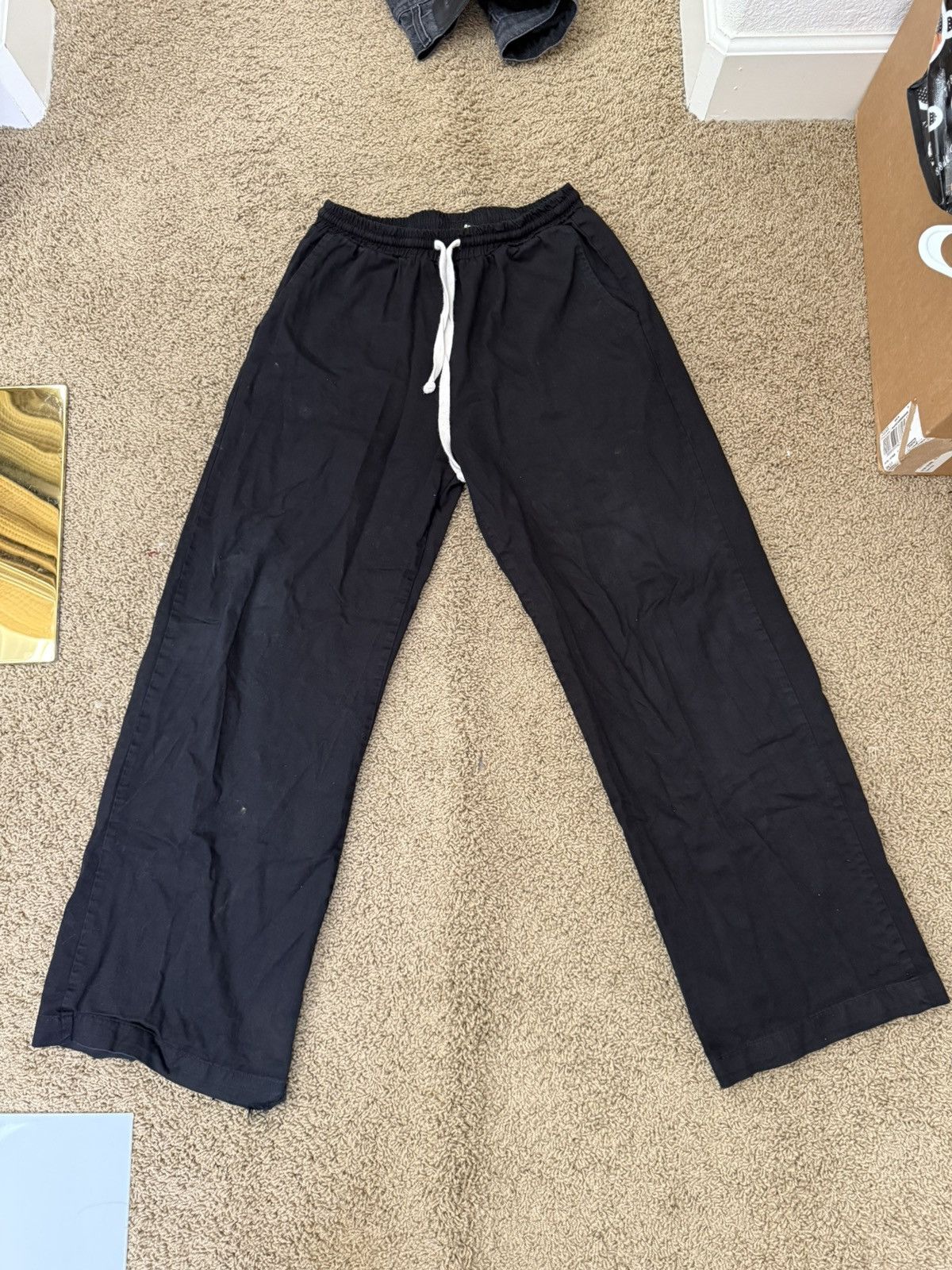 Other aangellenos black wide leg pants Size US 32 / EU 48 - 4 Thumbnail