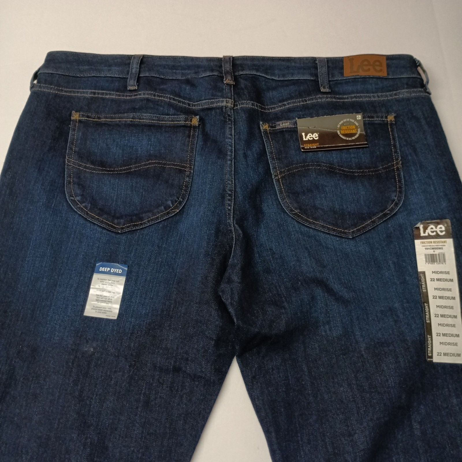 Lee Lee Straight Leg Jeans Women's 22 Medium Size 44x30 Blue Size 42" / US 20 - 8 Thumbnail