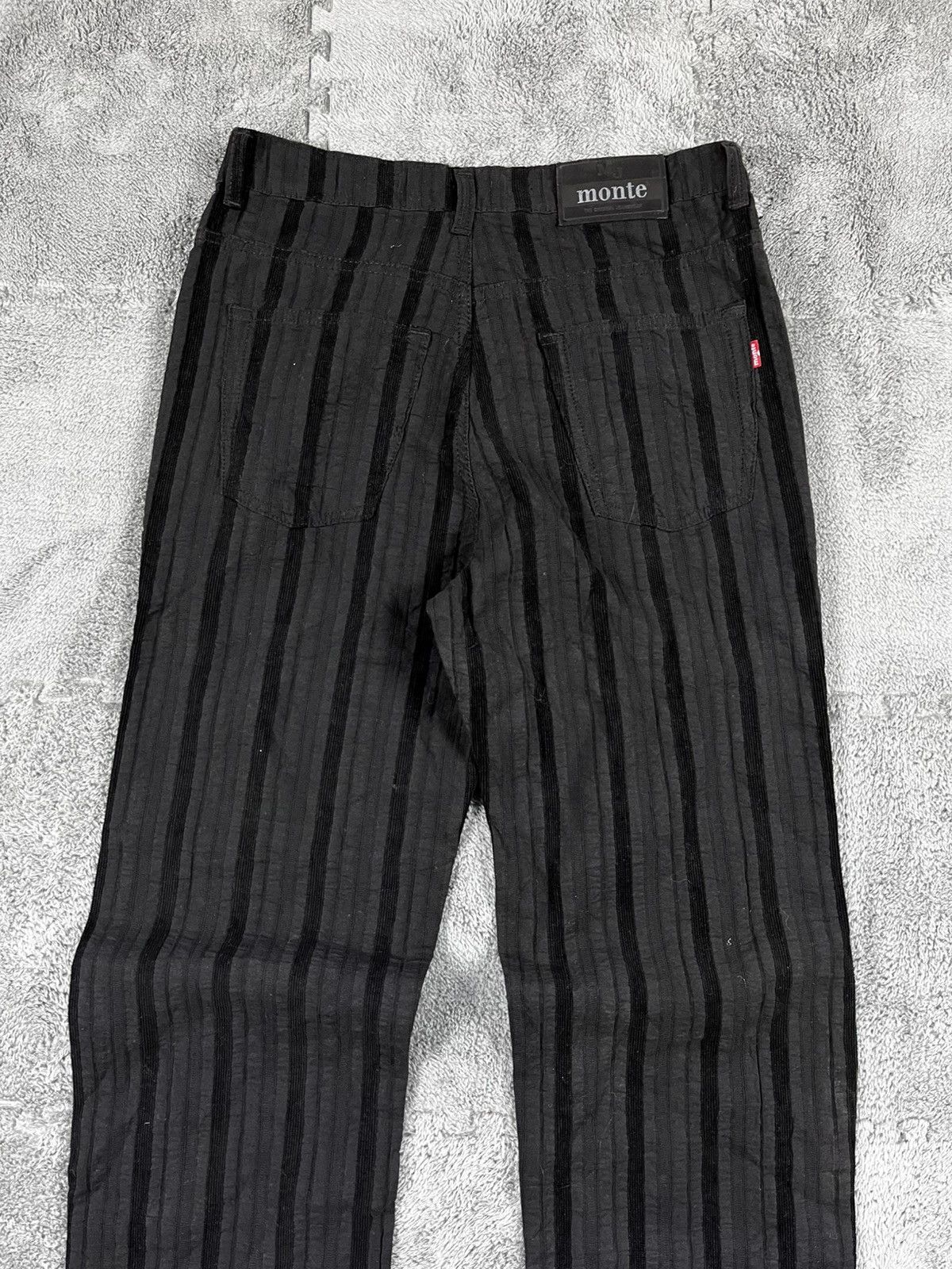 Vintage Vintage 90s striped straight avantgarde pants oldmoney Size US 32 / EU 48 - 3 Thumbnail