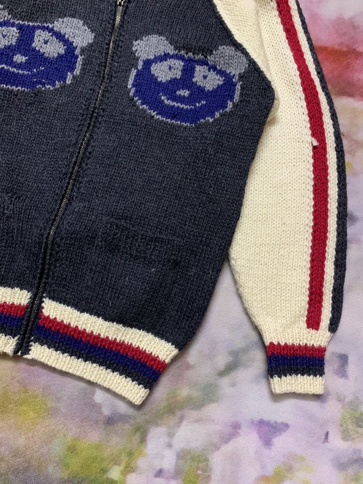 Angel Blue 2000’s Detroit Sports Cowichan Panda Knitted Hysteric Size US S / EU 44-46 / 1 - 6 Thumbnail
