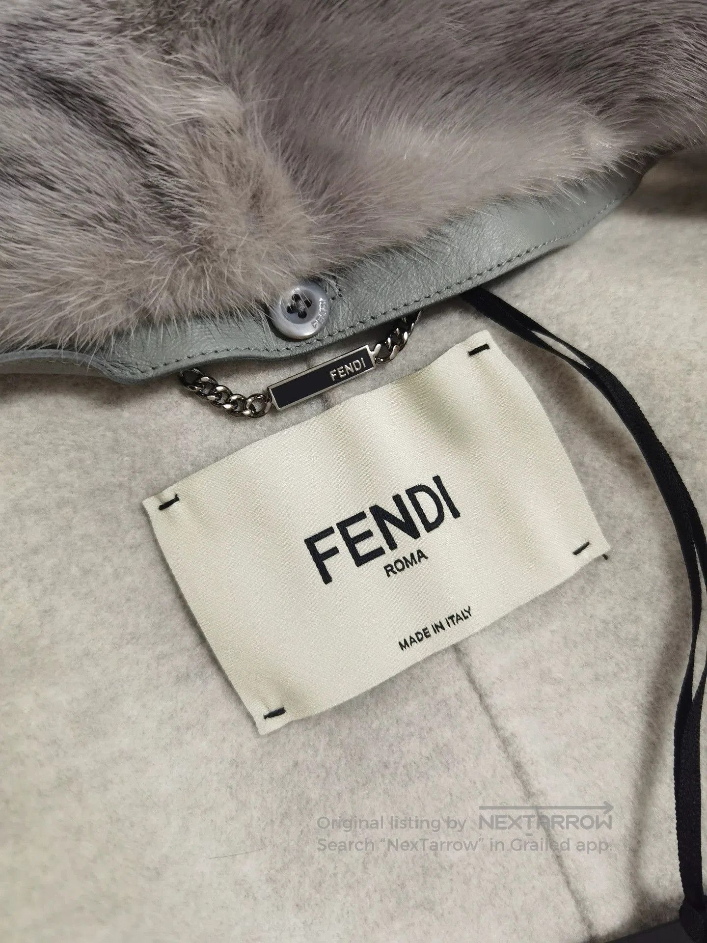Fendi Fendi Pure Cashmere Fur Collar Coat. Size US M / EU 48-50 / 2 - 4 Thumbnail