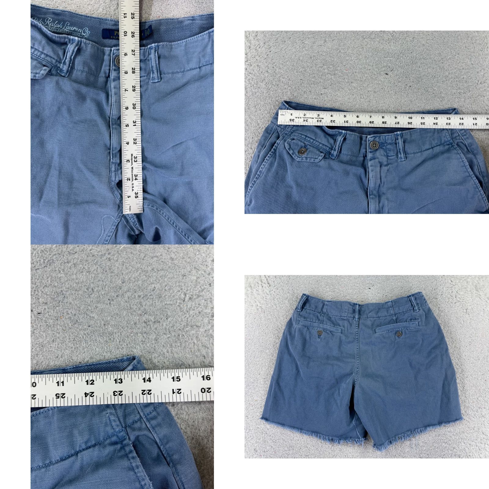 Polo Ralph Lauren Polo Ralph Lauren Shorts Adult 40 White Cotton Blend Twill Golf Golfer 40x9 Size US L / EU 52-54 / 3 - 9 Thumbnail