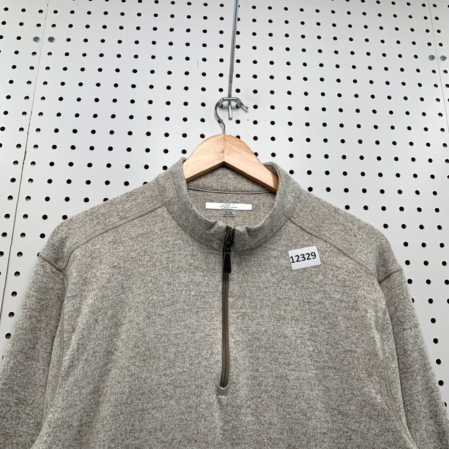 Vintage Greg Norman Sweater Men Medium Beige Fleece Shark Pullover 1/4 Zip M Size US M / EU 48-50 / 2 - 2 Thumbnail