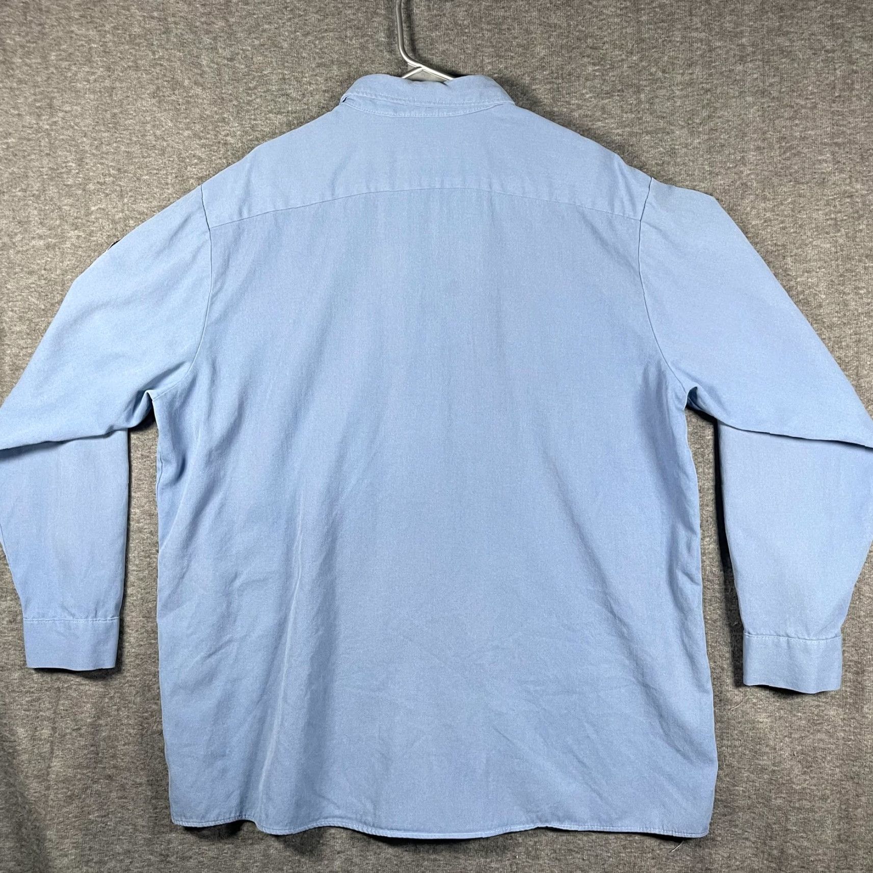 Vintage Bulwark FR Work Shirt Mens 3XL Long Sleeve Button-Down Light Blue Twill Size US XXL / EU 58 / 5 - 3 Thumbnail