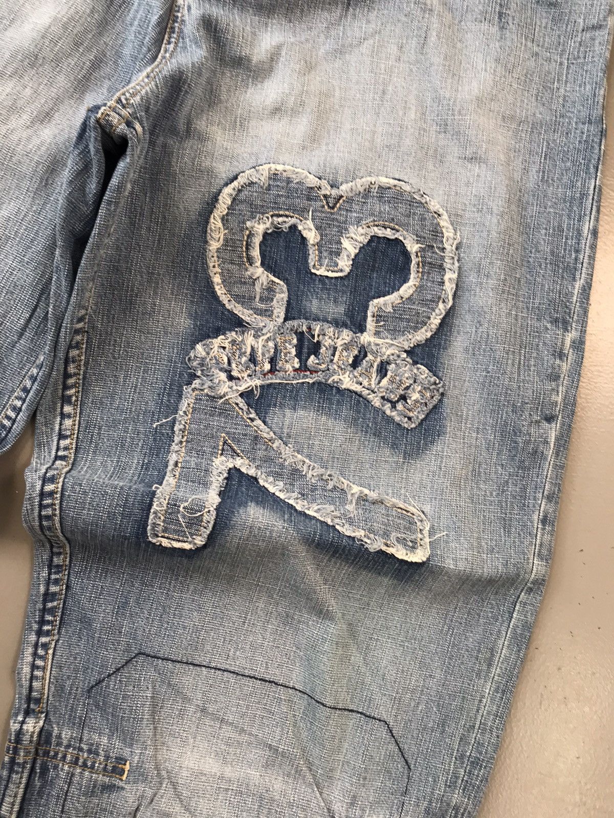 Pepe Jeans × Vintage vintage Pepe jeans SpellOut distressed embroidered denim Size US 34 / EU 50 - 3 Thumbnail