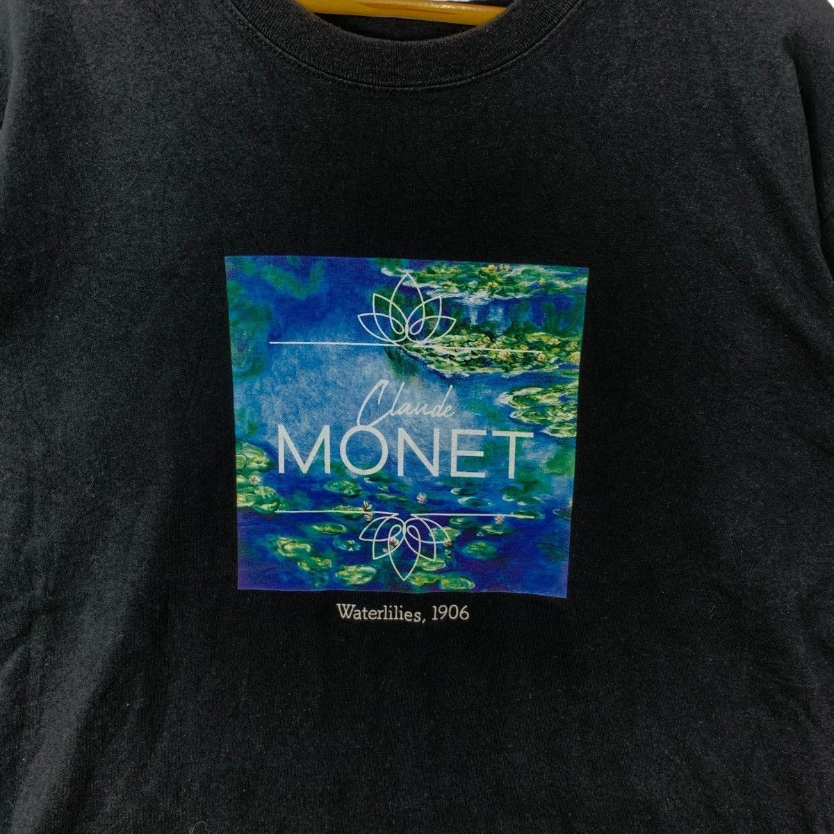 Vintage Vintage CLAUDE MONET WATERLILIES Plumeria Museum Tee Shirt Size L / US 10 / IT 46 - 5 Thumbnail