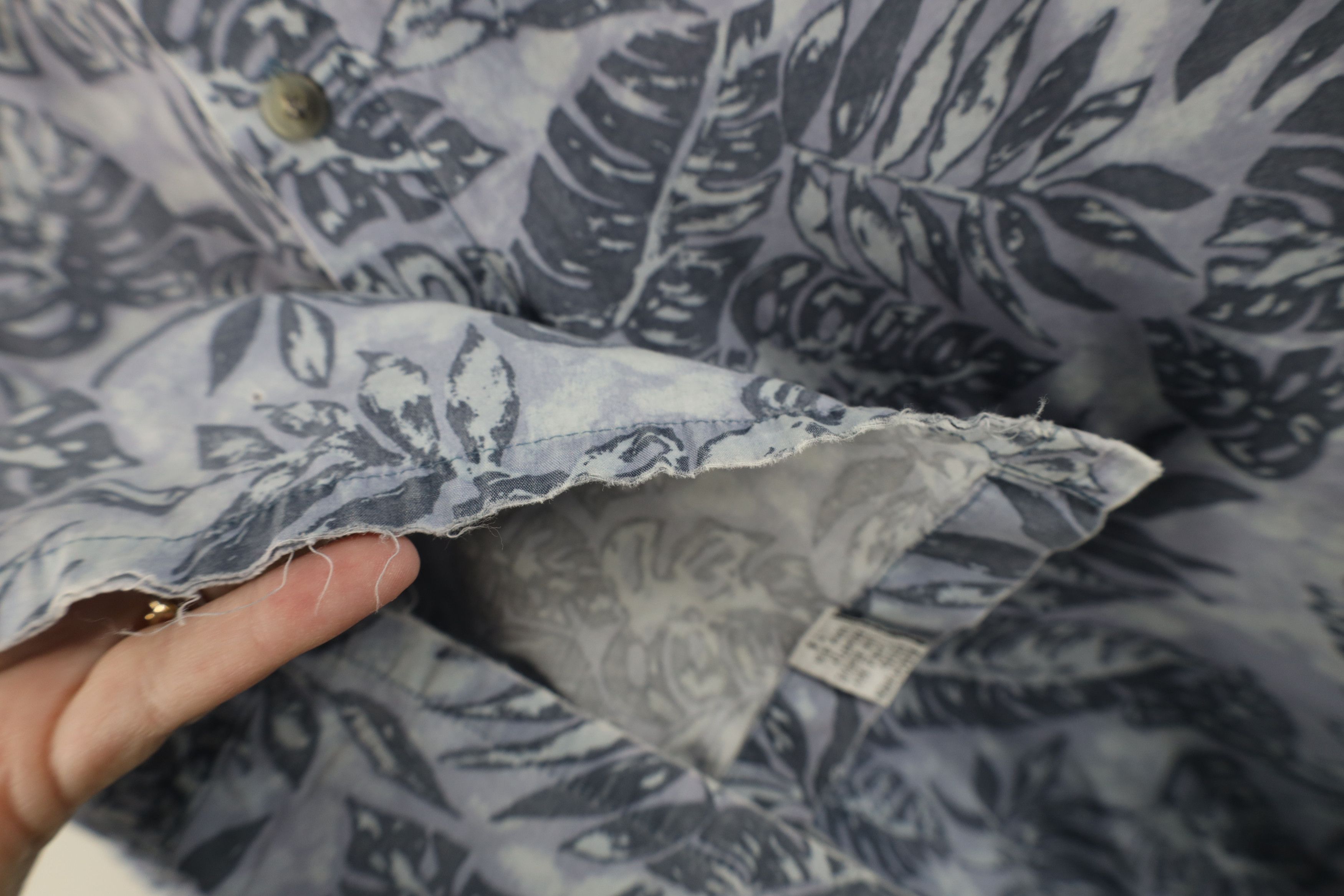 Vintage Vintage 90s Streetwear Palm Leaf Hawaiian Luau Button Shirt Size US L / EU 52-54 / 3 - 10 Thumbnail