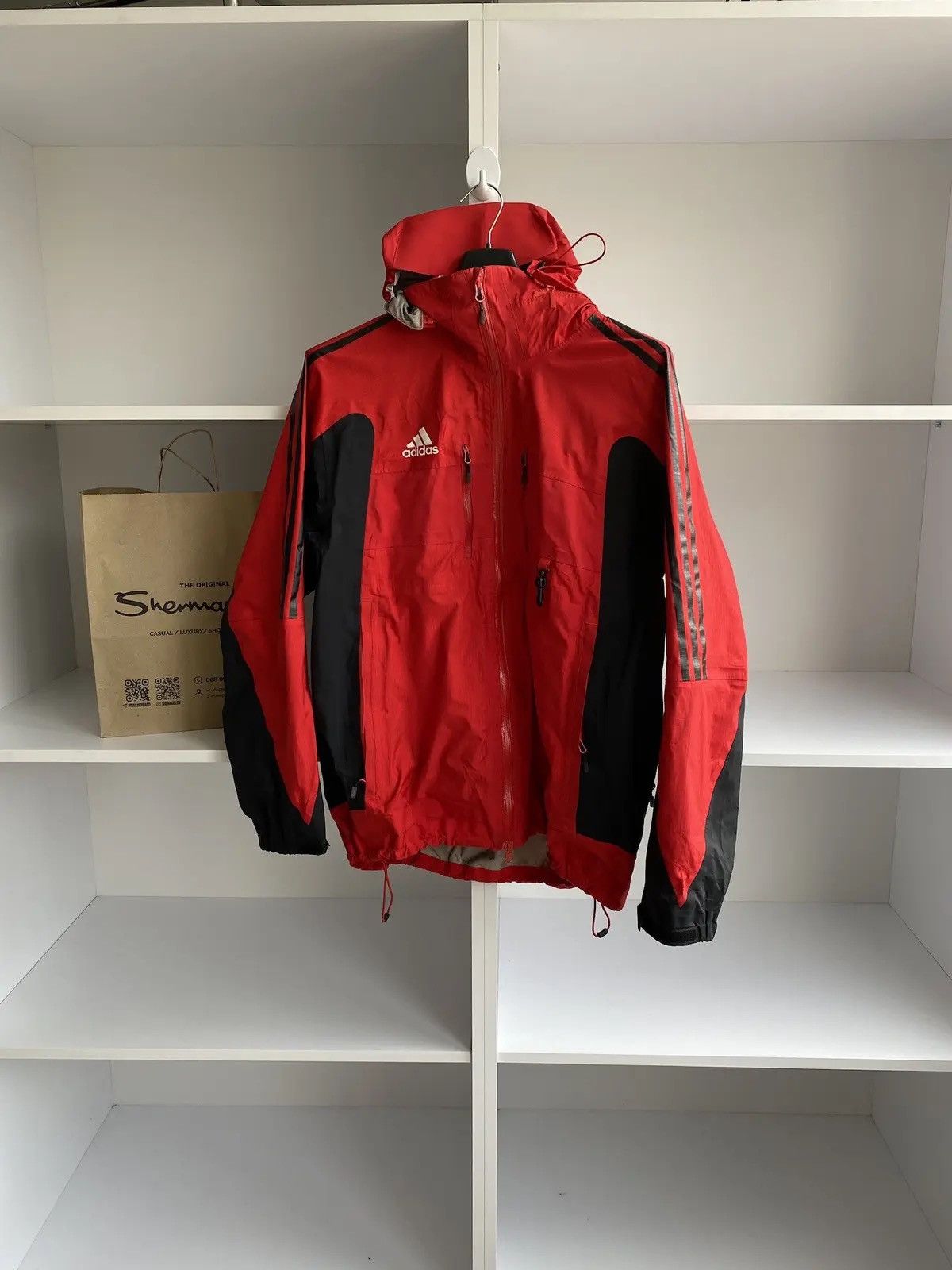 Adidas × Vintage Vintage Adidas Gore-tex Rain Jacket Mens Size US L / EU 52-54 / 3 - 1 Thumbnail