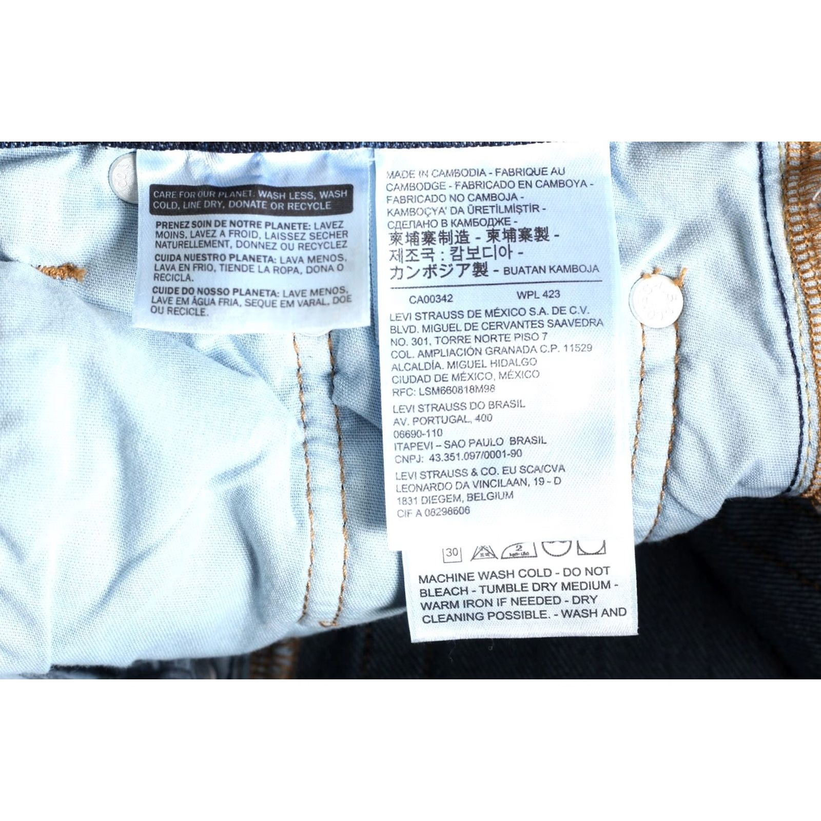 Levi's VINTAGE LEVI’S 501 PREMIUM Big E Jeans Women W25 L30 Stretch Regular Straight Size 42" / US 20 - 6 Thumbnail