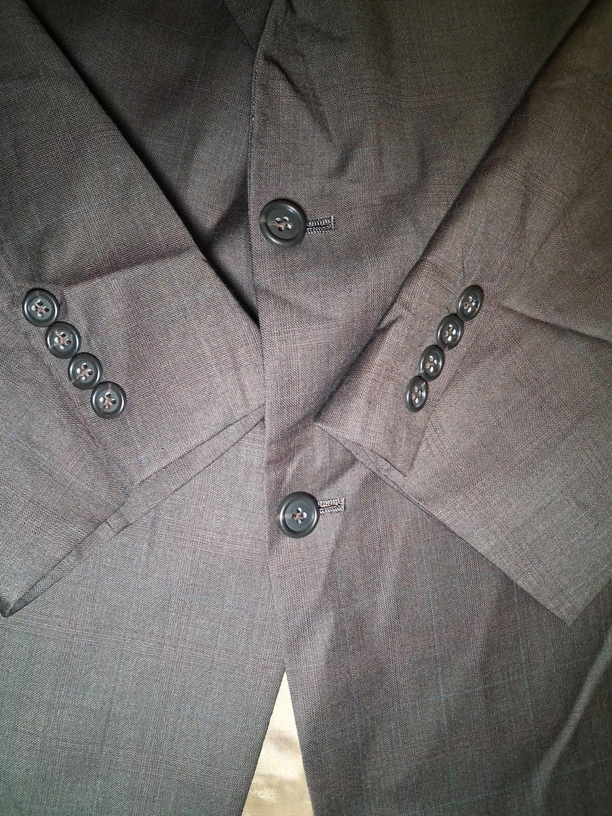 Hart Schaffner Marx Hart Schaffner Marx Sport Coat Mens 48R Brown Glen Plaid Size 48R - 7 Thumbnail