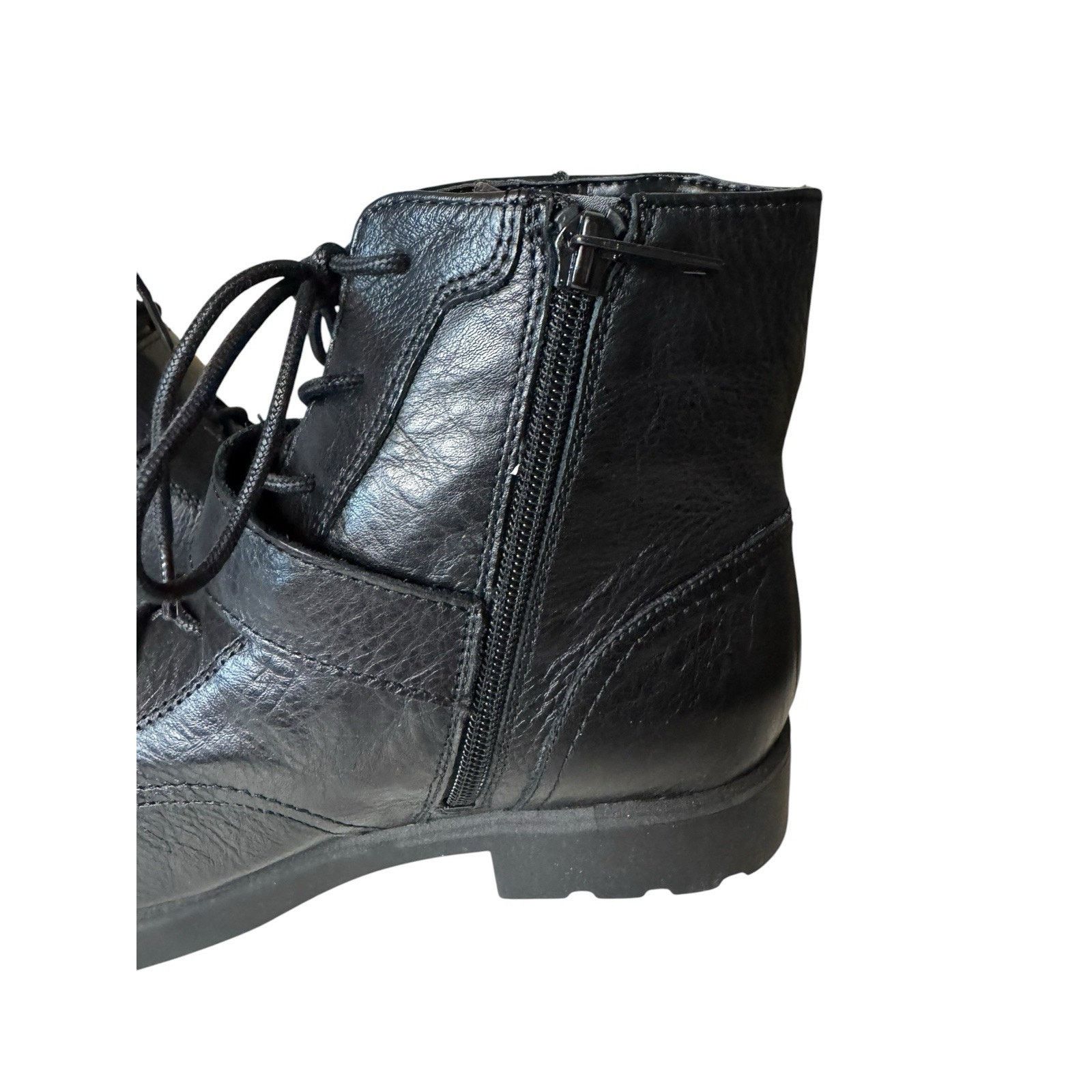 Vionic Vionic NEW Women's Black Leather Catina Combat Boots Size 9 Size US 9 / IT 39 - 7 Thumbnail