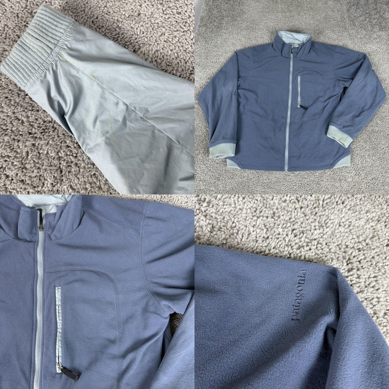 Patagonia Patagonia Ultralight Duality Jacket Mens Large Gray Reversible Full Zip Size US L / EU 52-54 / 3 - 10 Thumbnail