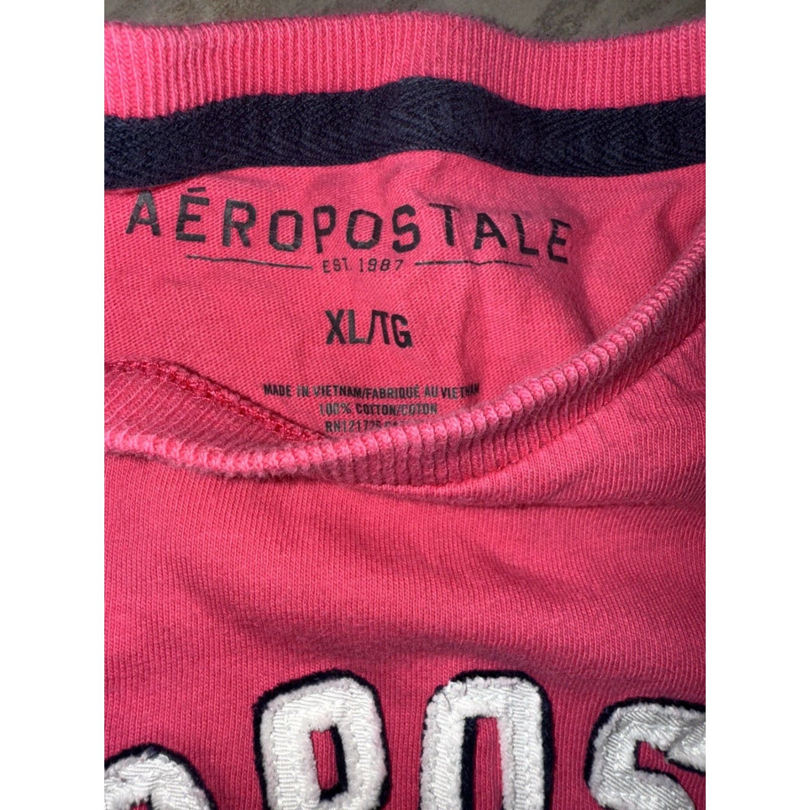 Aeropostale VINTAGE Aeropostale EST 1987 NY Short Sleeve T Shirt Stitched Patch Pink XL Womens Size XL / US 12-14 / IT 48-50 - 3 Thumbnail