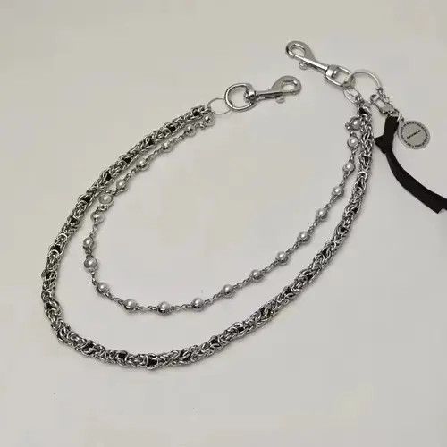 VIBE 2 Layer Natural Echo Pearled Wallet Chain Size ONE SIZE - 1 Thumbnail