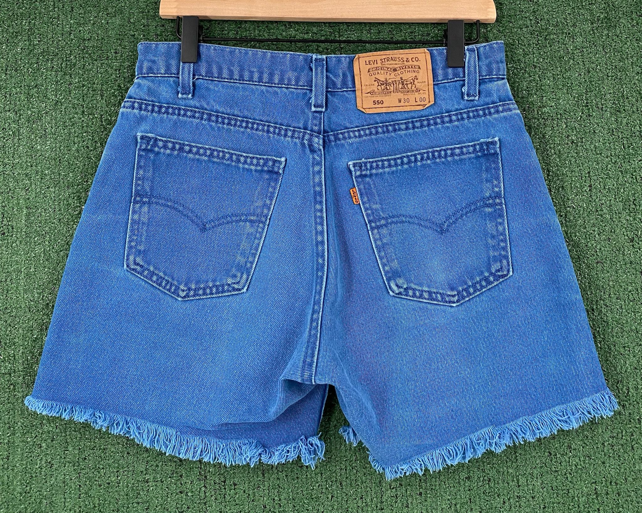 Levi's 80’s Levi’s Orange Tab Indigo Cut Off Jean Shorts 29” Waist Size 26" / US 2 / IT 38 - 1 Thumbnail