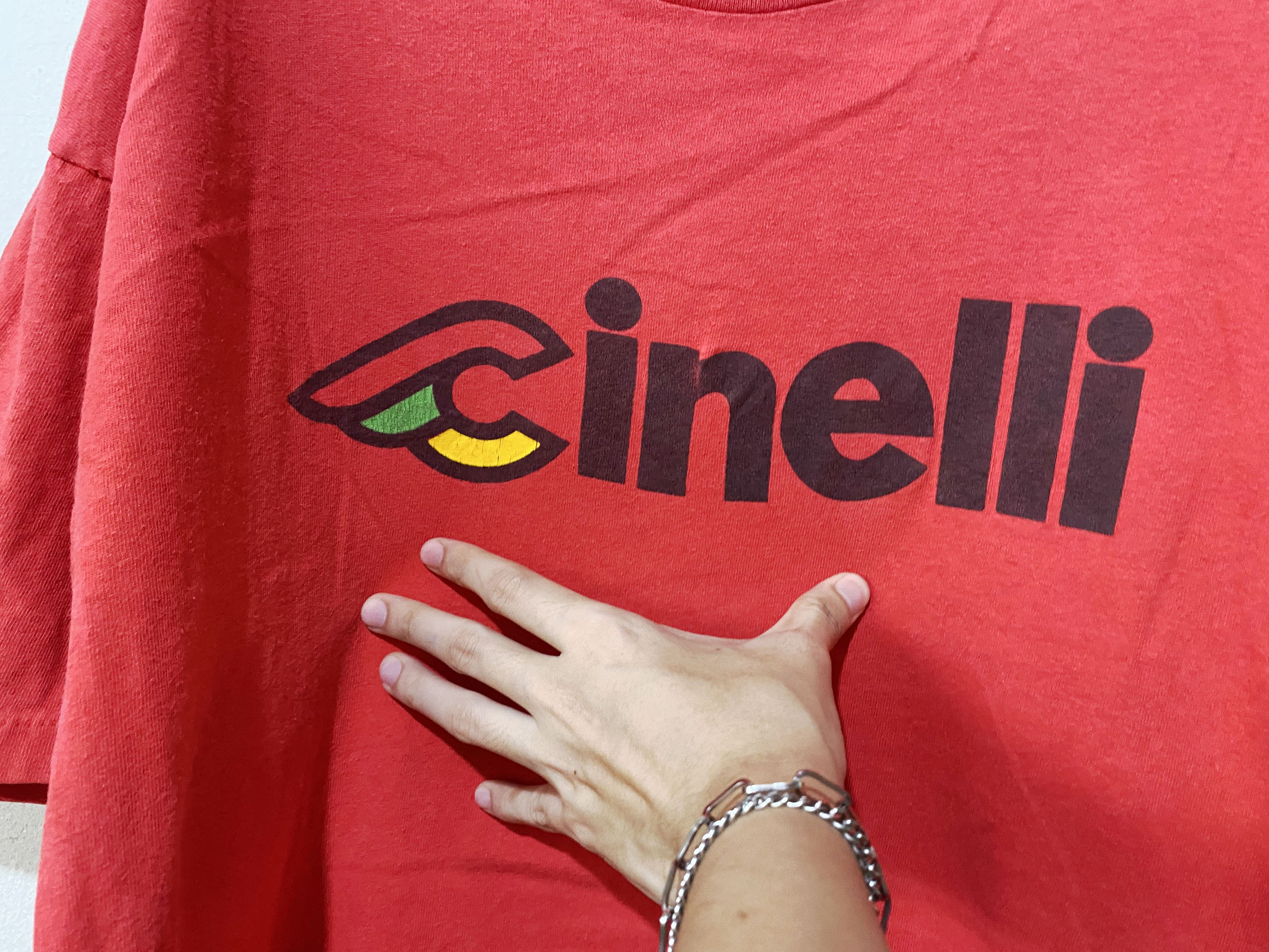 Vintage Vintage 80s Cinelli Shirt Size US XL / EU 56 / 4 - 2 Thumbnail