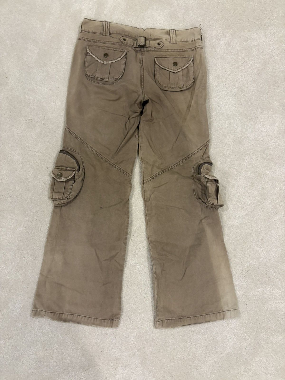 Japanese Brand VERTGARMENTS Wide Leg Canvas Cargo Pants Size US 32 / EU 48 - 9 Thumbnail