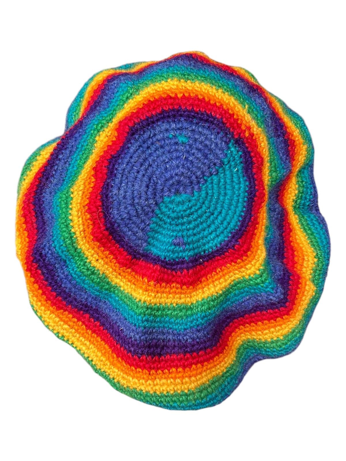 Japanese Brand × Kapital × Vintage Rare Natraj Hippies Style Crochet Knitted Big Hats Size ONE SIZE - 1 Thumbnail