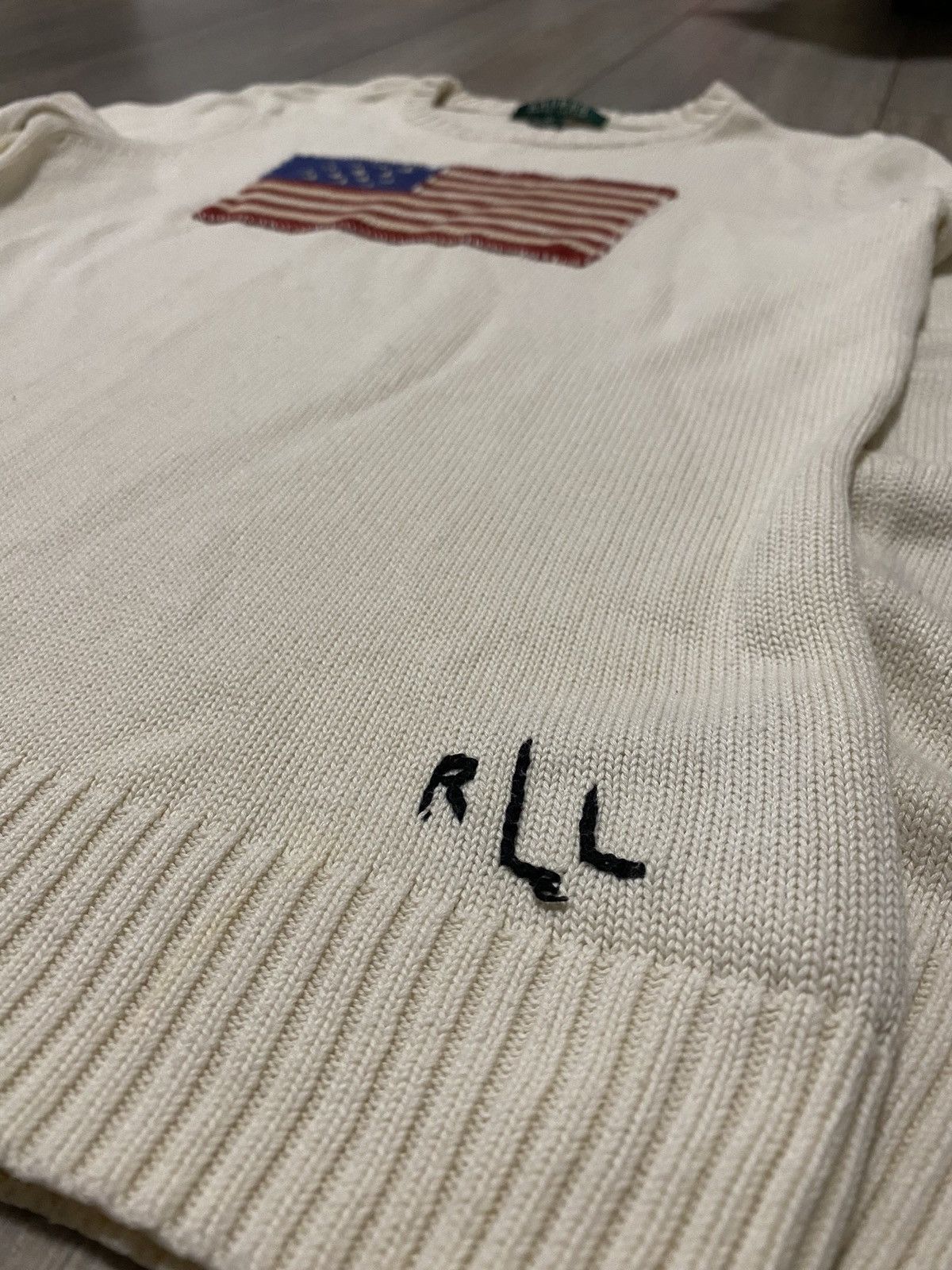 Polo Ralph Lauren Vintage Polo Ralph Lauren American Flag Sweater Big Logo Y2K Size M / US 6-8 / IT 42-44 - 3 Thumbnail