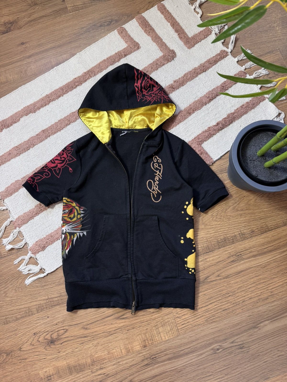 Ed Hardy VINTAGE ED HARDY 2000s ZIP UP HOODIE Size S / US 4 / IT 40 - 1 Thumbnail