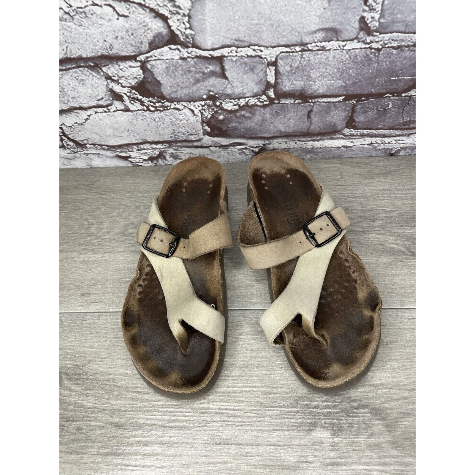 Mephisto Mephisto Helen Beige Nubuck Leather Slides Casual Sandals Wo Size US 6 / IT 36 - 23 Thumbnail