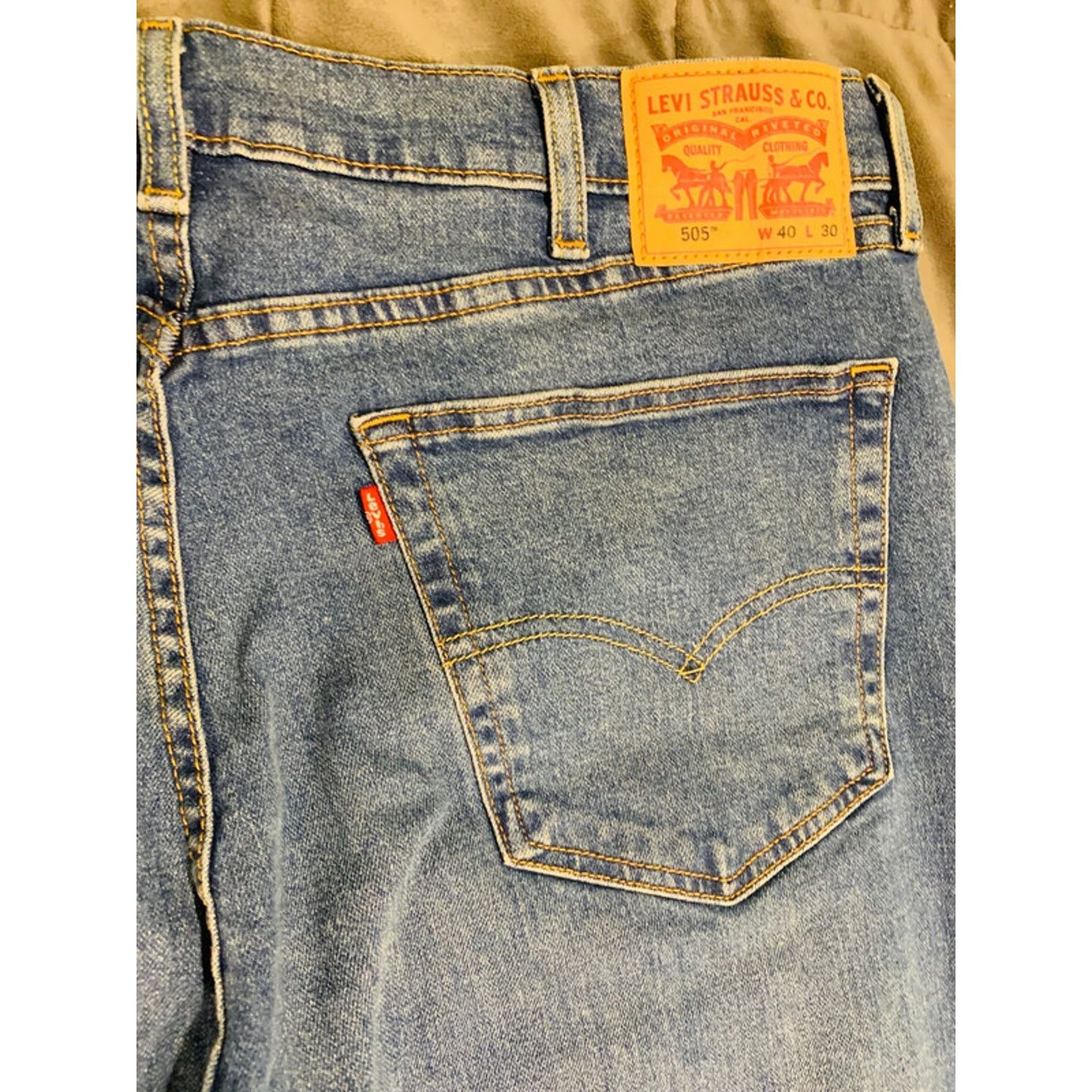 Levi's Levi's Light Wash Denim jeans, Classic 5-Pocket Men 40 x 30 Size US 40 / EU 56 - 6 Thumbnail