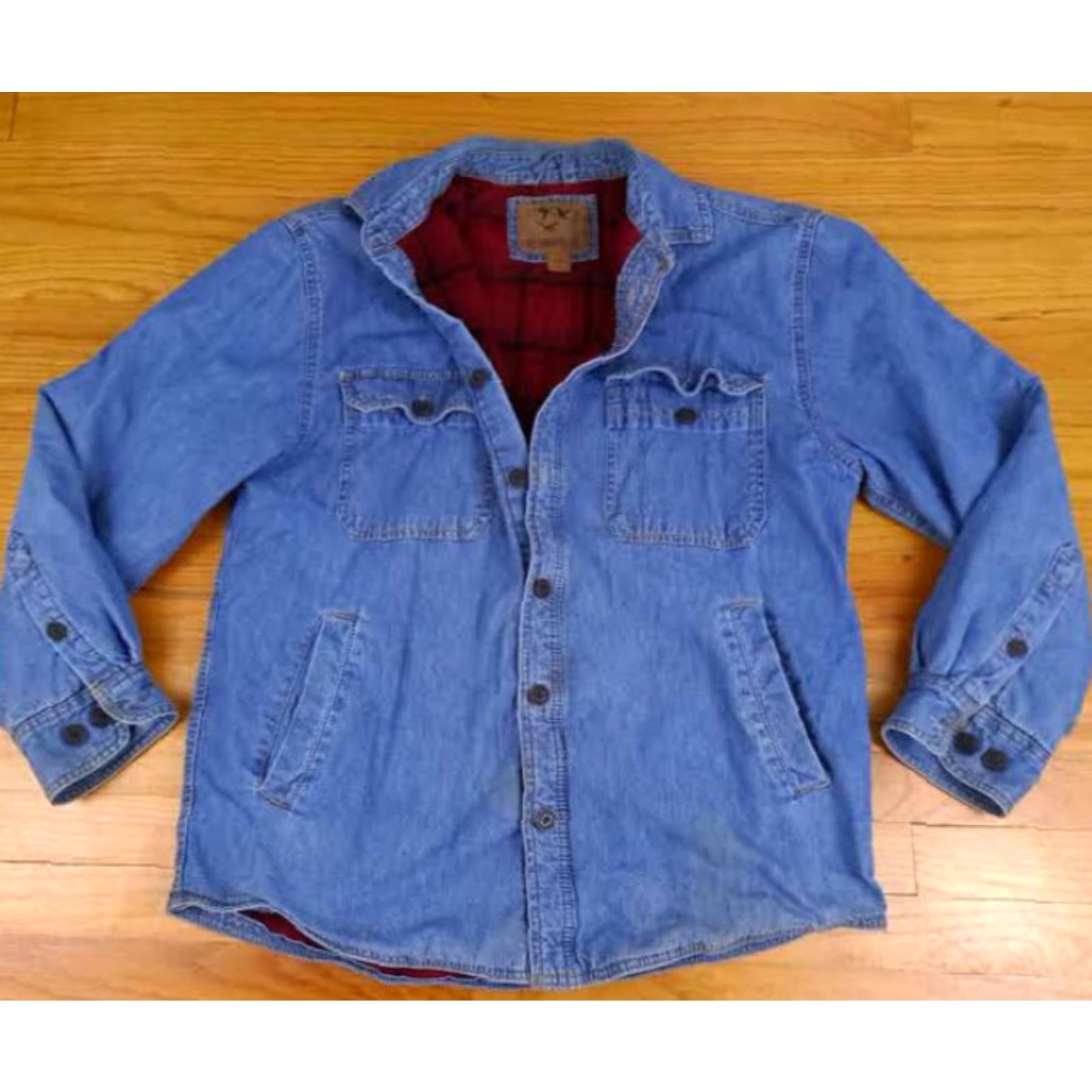 Vintage VINTAGE Outdoor Life Buffalo Plaid Flannel Insulated Cotton Outer Shirt M Blue Mens Barn Work Shirt Jacket Size US M / EU 48-50 / 2 - 3 Thumbnail